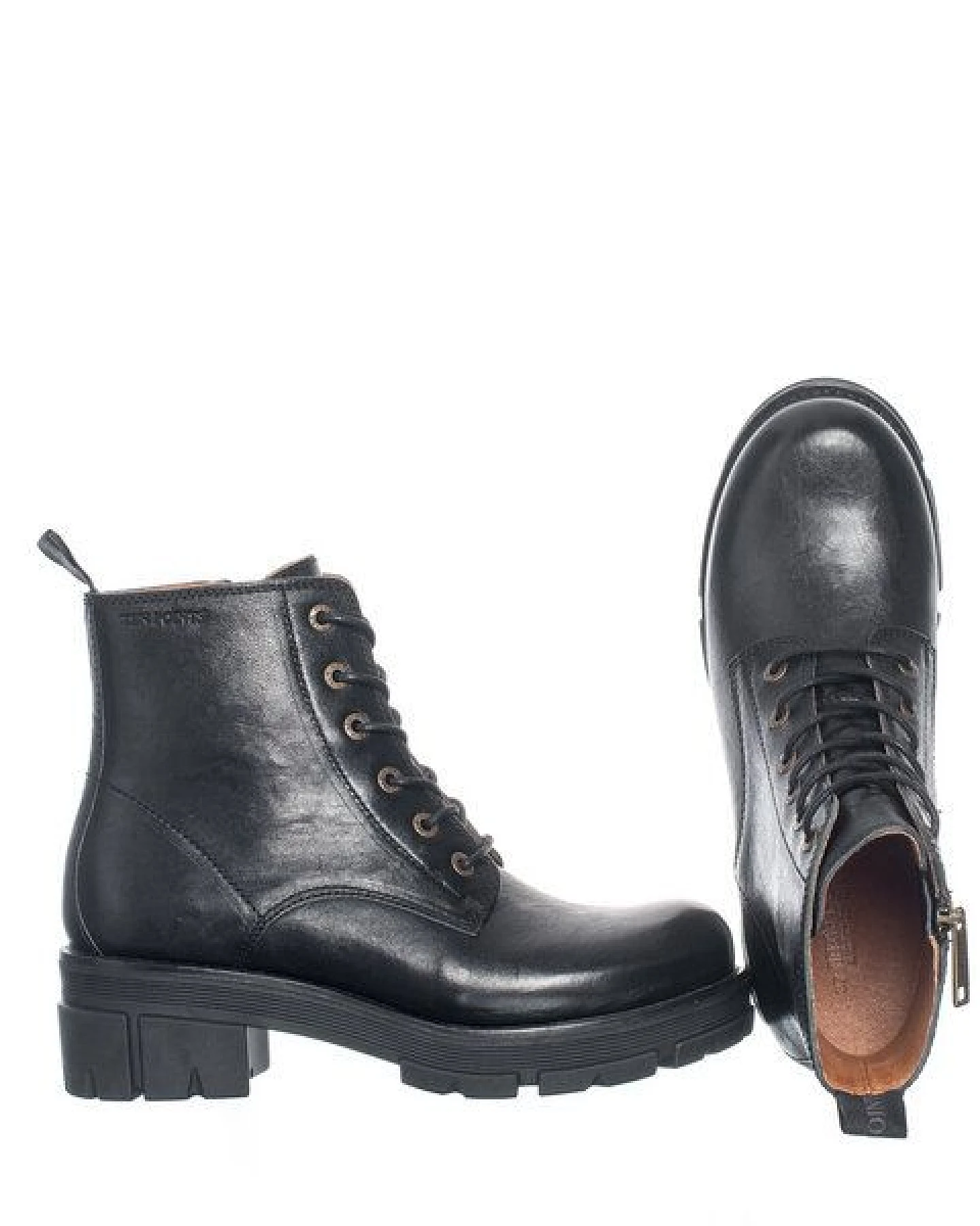 Ten Points Leder-Schnürboots mit dicker Sohle, Cecilia – Ansicht 2