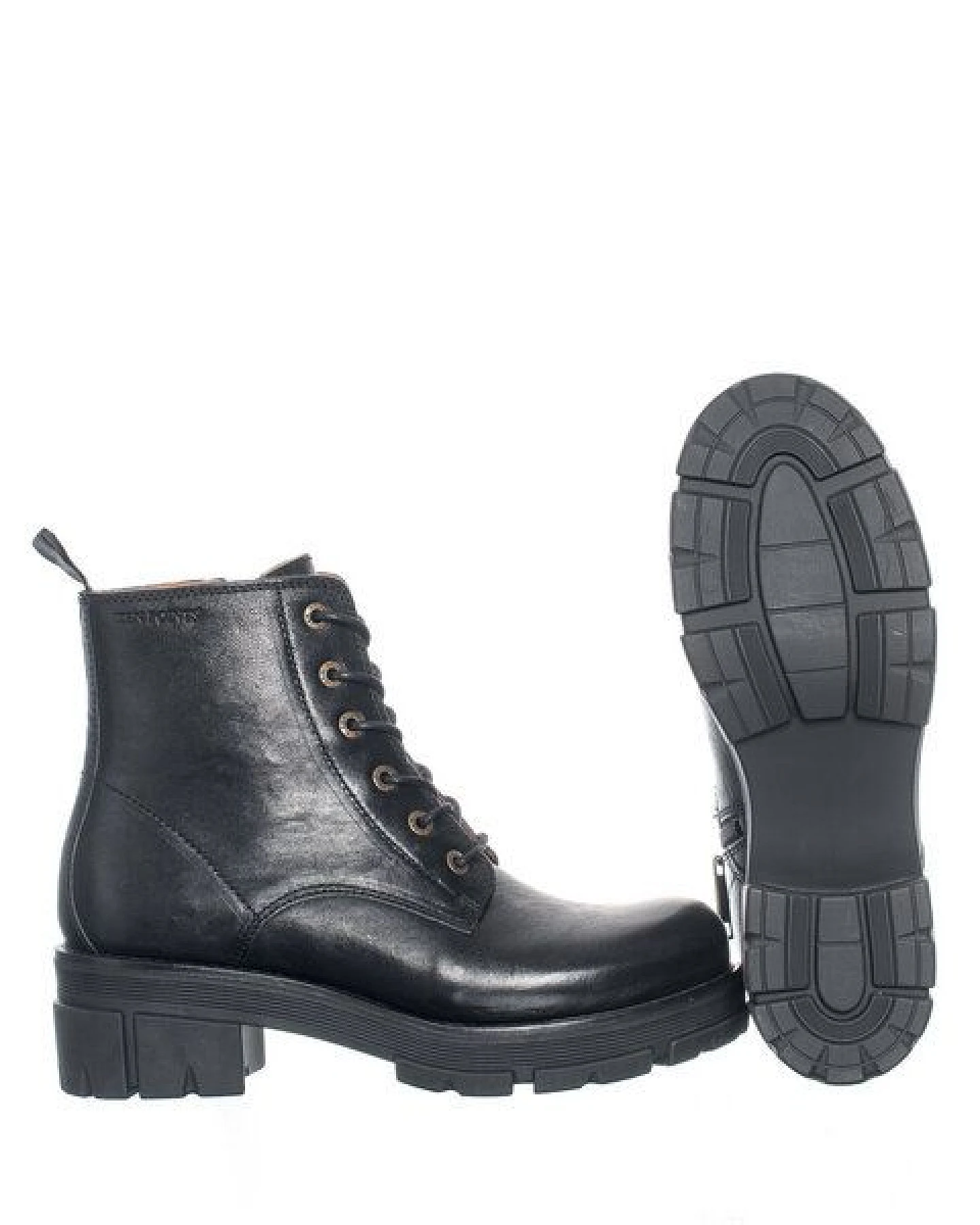 Ten Points Leder-Schnürboots mit dicker Sohle, Cecilia – Ansicht 2