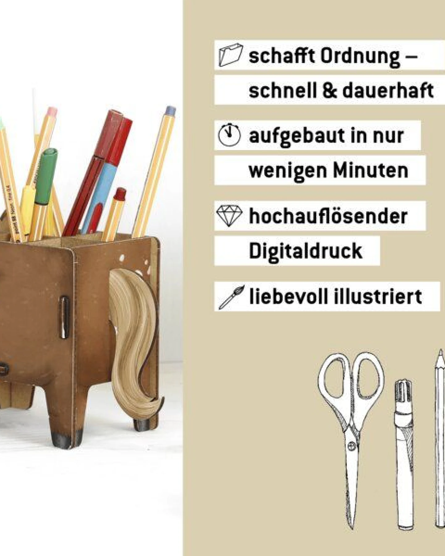 WERKHAUS Stiftebox Vierbeiner - Pony – Ansicht 4