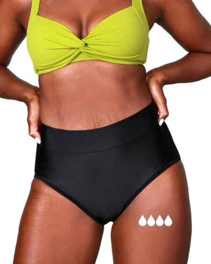 Mittelstarke Periodenunterwäsche - Bikinihose - Biozidfrei - 60°C - TAYNIE BEACH HIGHWAIST