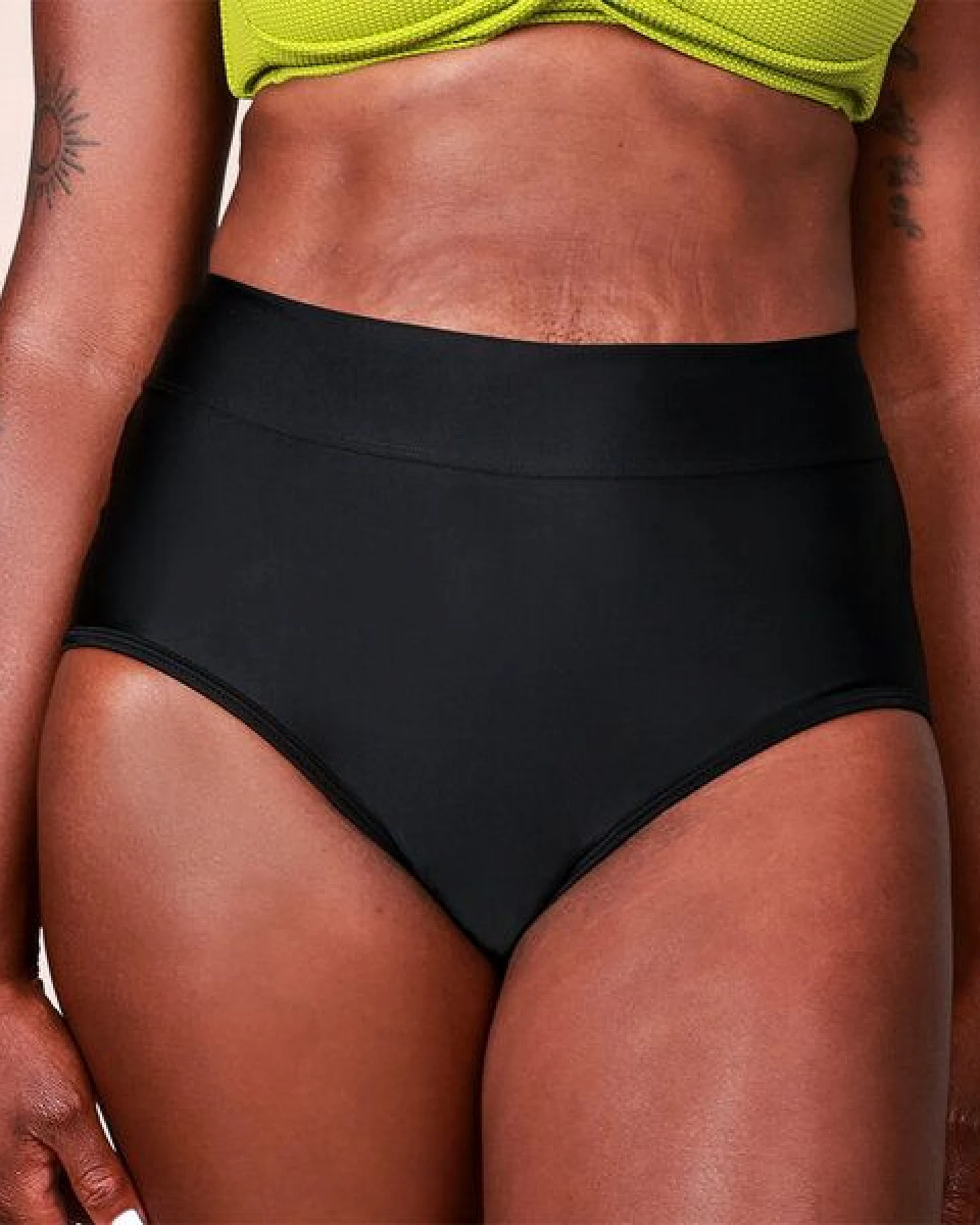 Mittelstarke Periodenunterwäsche - Bikinihose - Biozidfrei - 60°C - TAYNIE BEACH HIGHWAIST – Ansicht 2