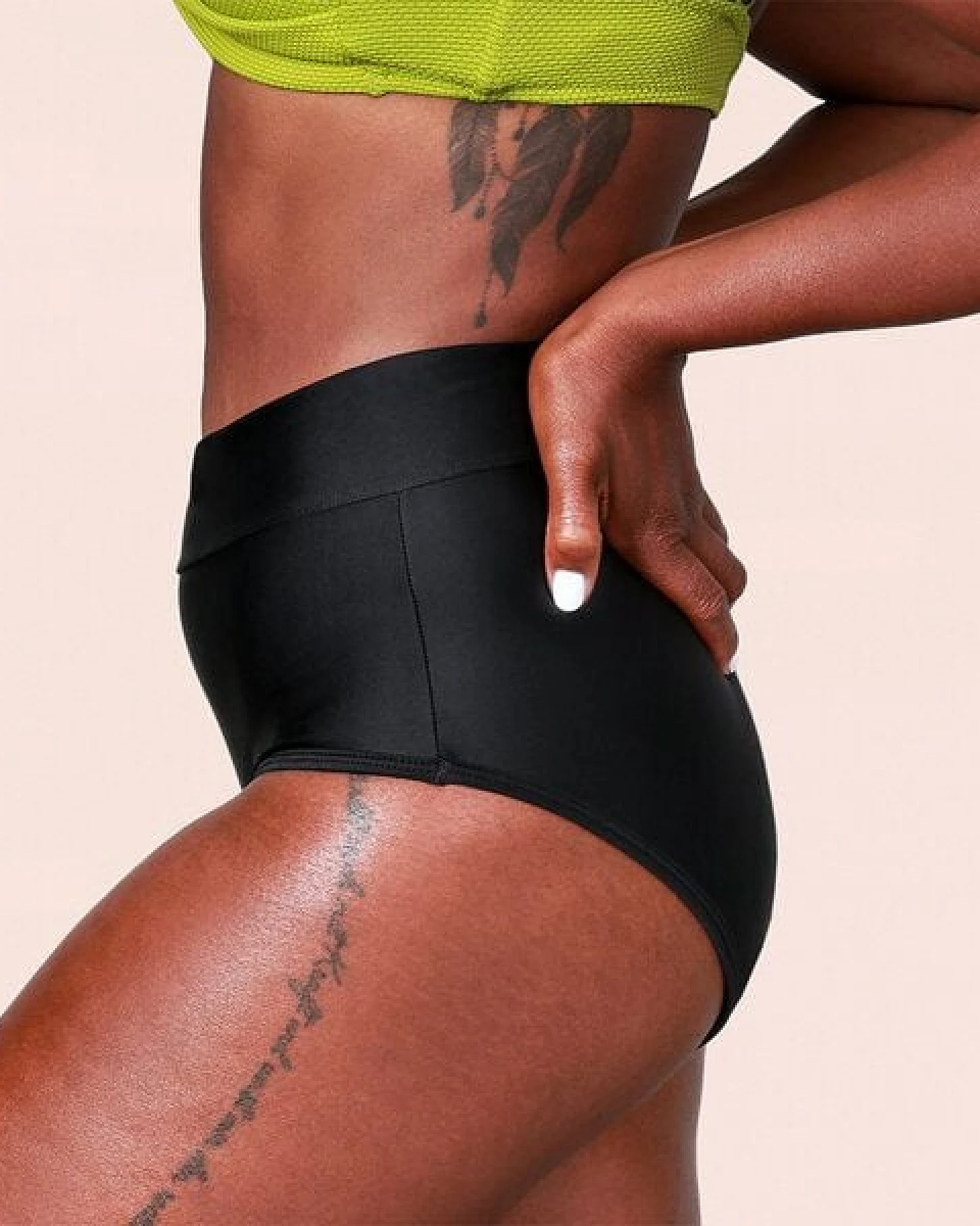 Mittelstarke Periodenunterwäsche - Bikinihose - Biozidfrei - 60°C - TAYNIE BEACH HIGHWAIST – Ansicht 4