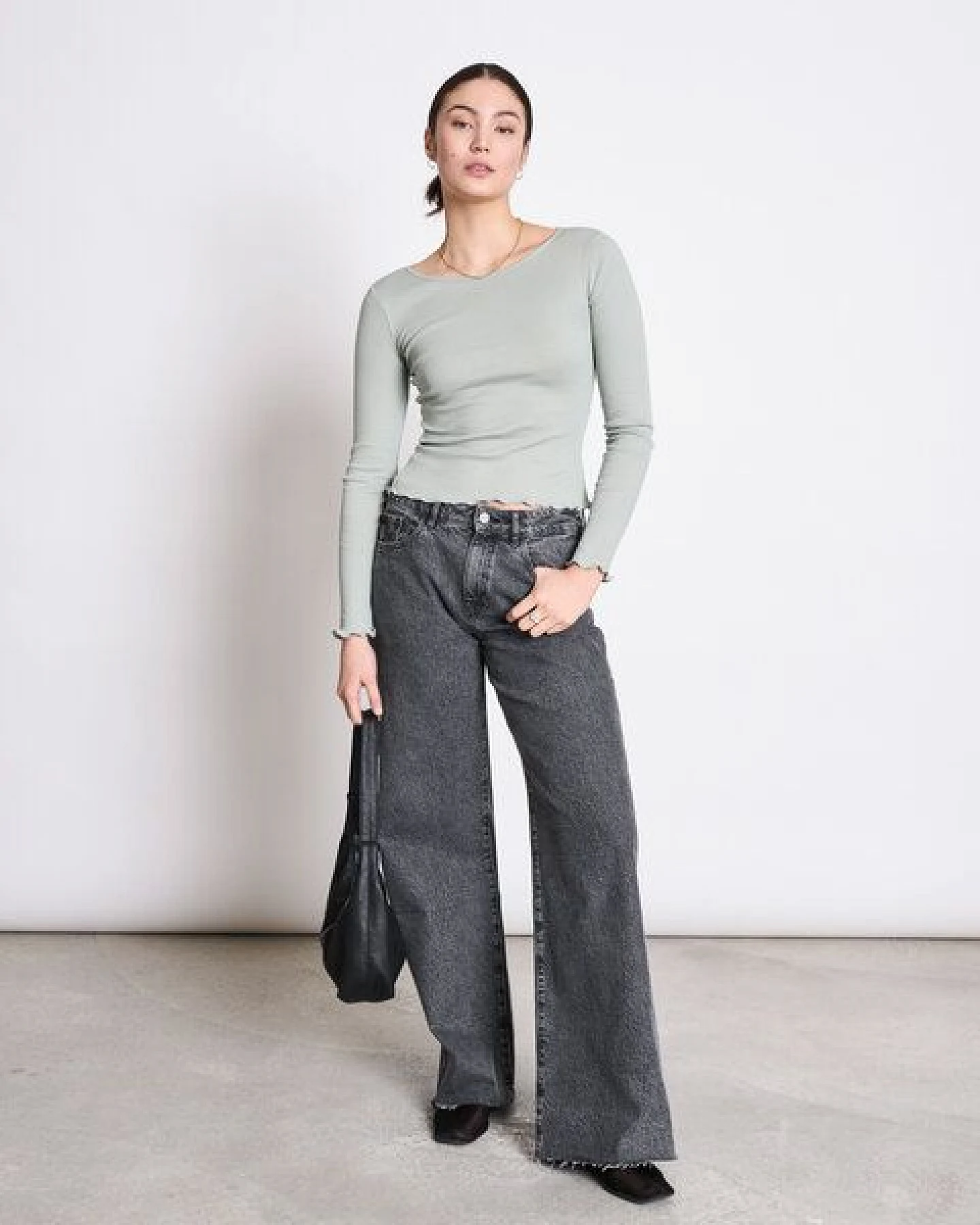 JAN N JUNE Minirib Longsleeve AVERSA – Ansicht 2