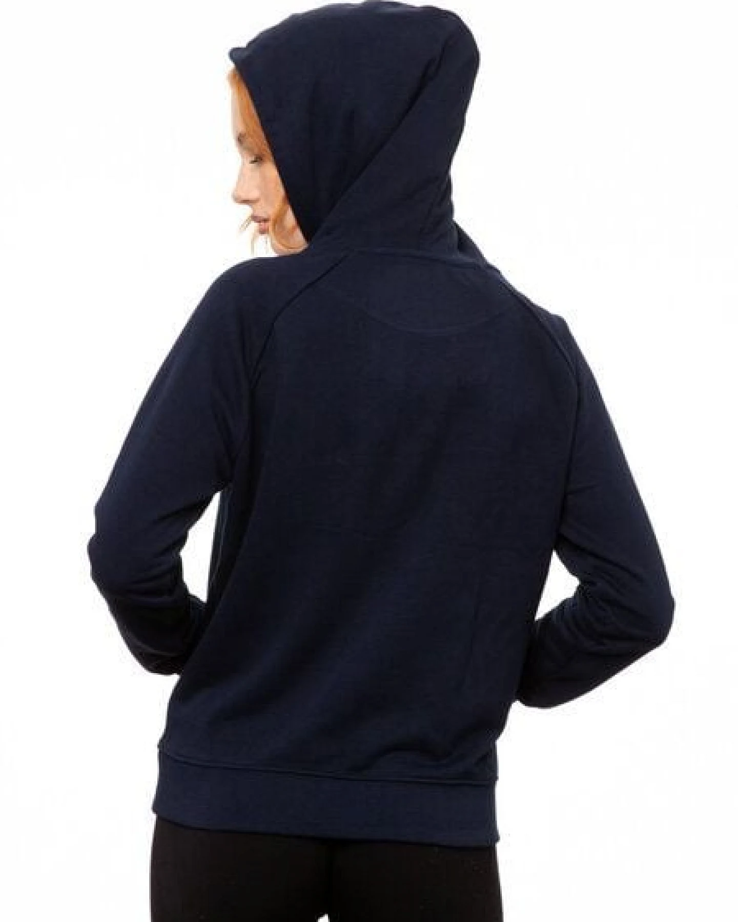 FellHerz Damen Hoodie La Capitana navy, Bio Fair und Vegan – Ansicht 3