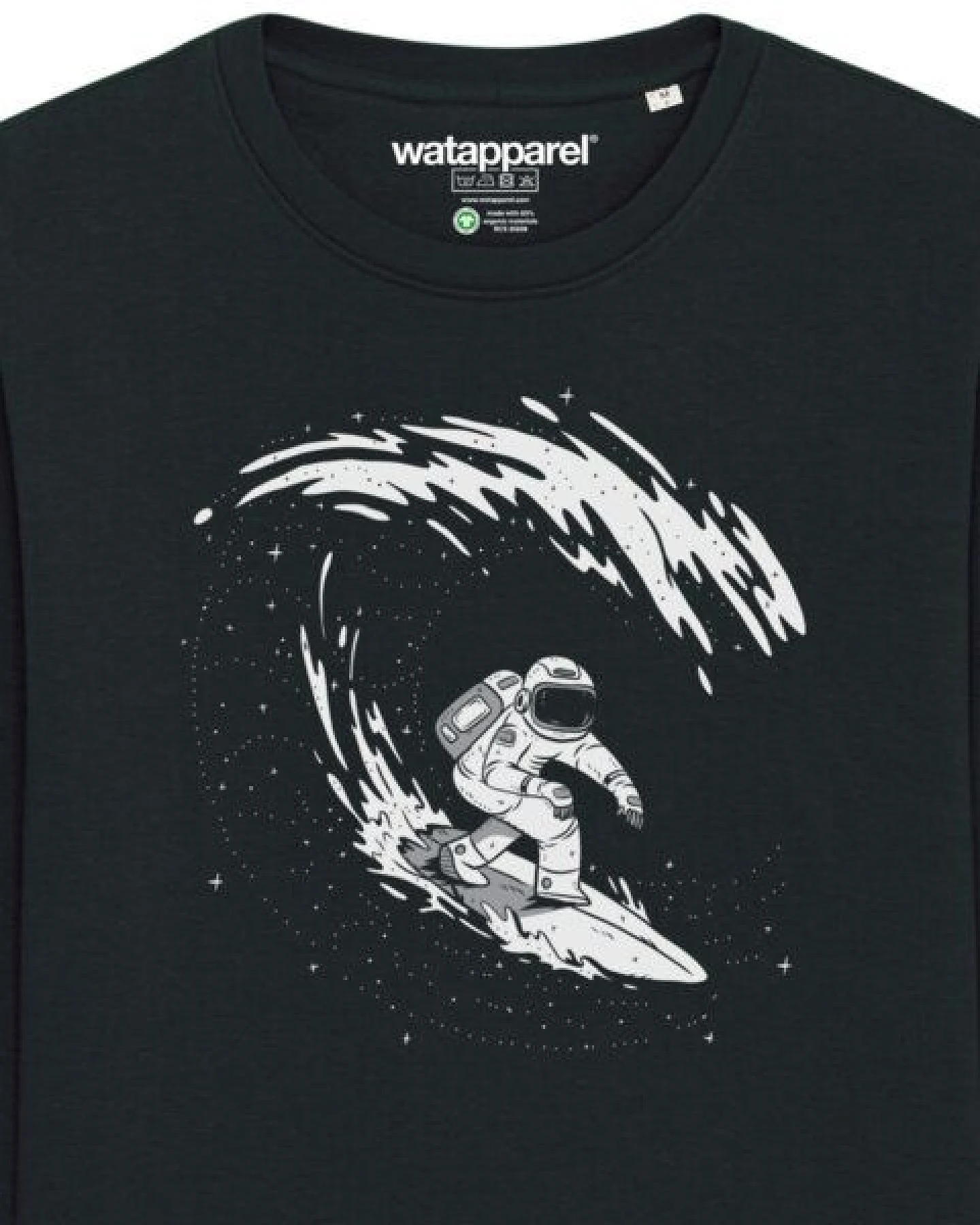 watapparel Sweatshirt Unisex Surfing Spaceman – Ansicht 3
