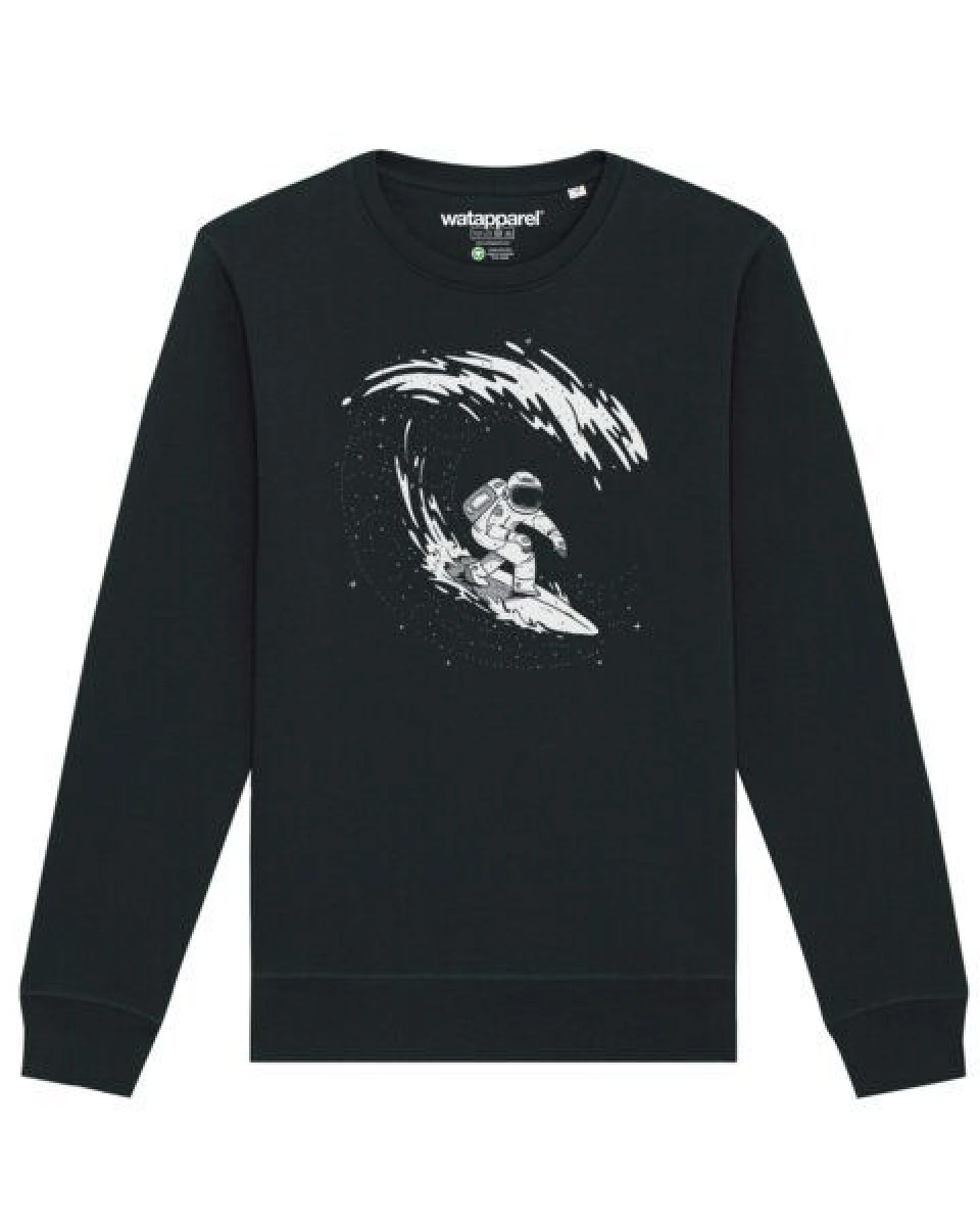 watapparel Sweatshirt Unisex Surfing Spaceman – Ansicht 2