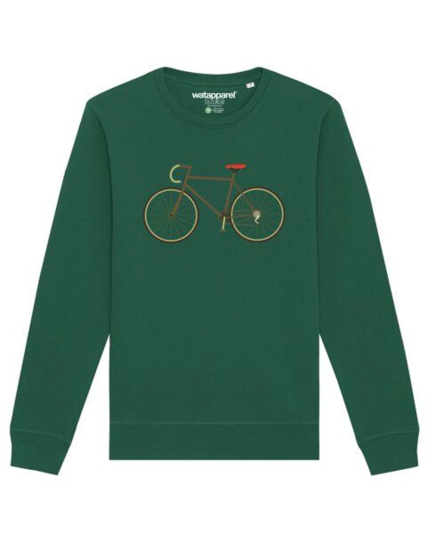 watapparel Sweatshirt Unisex Fahrrad – Ansicht 2