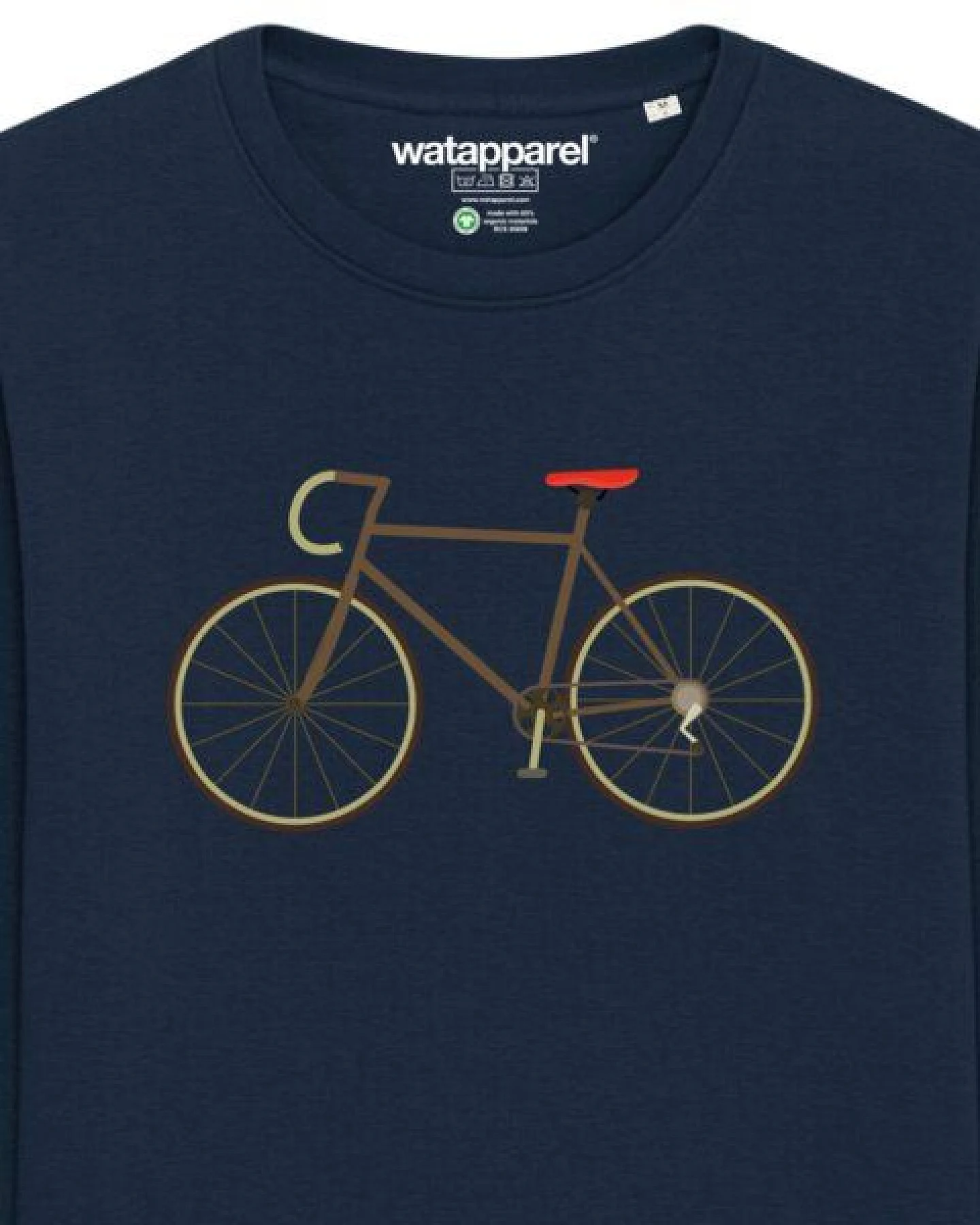 watapparel Sweatshirt Unisex Fahrrad – Ansicht 3