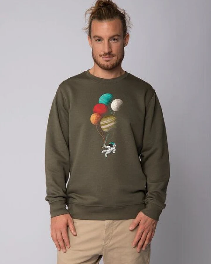 watapparel Sweatshirt Unisex Balloon Spaceman