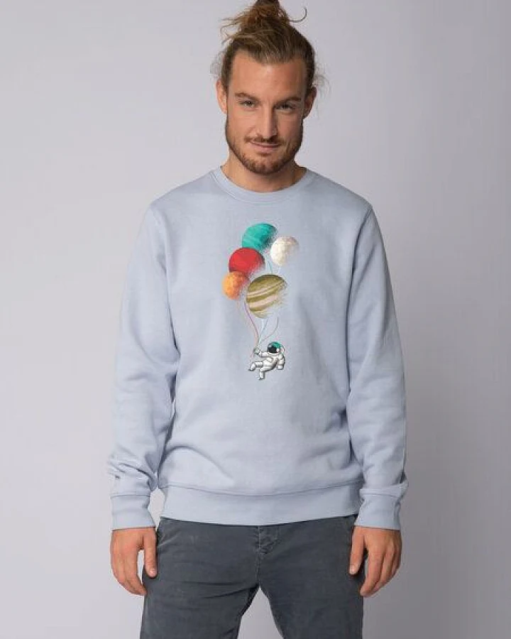 Produktseite: watapparel Sweatshirt Unisex Balloon Spaceman