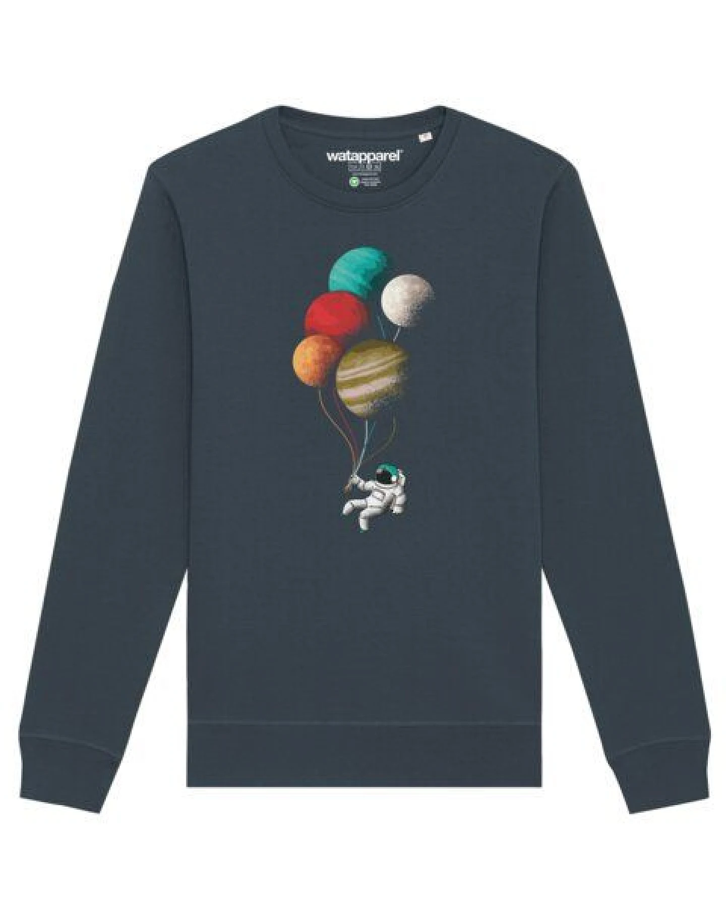 watapparel Sweatshirt Unisex Balloon Spaceman – Ansicht 2