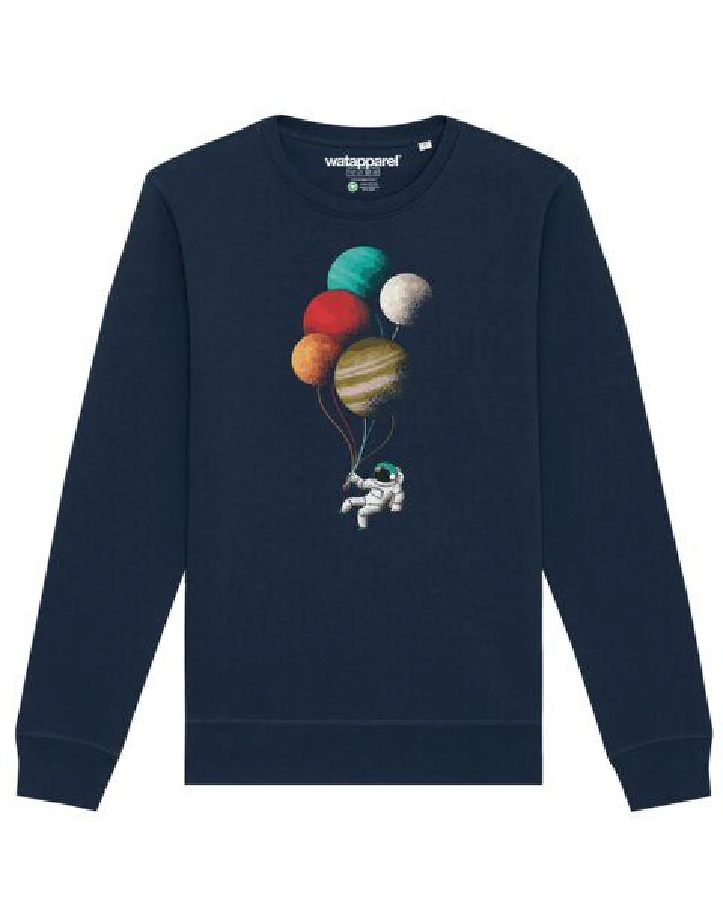 watapparel Sweatshirt Unisex Balloon Spaceman – Ansicht 2