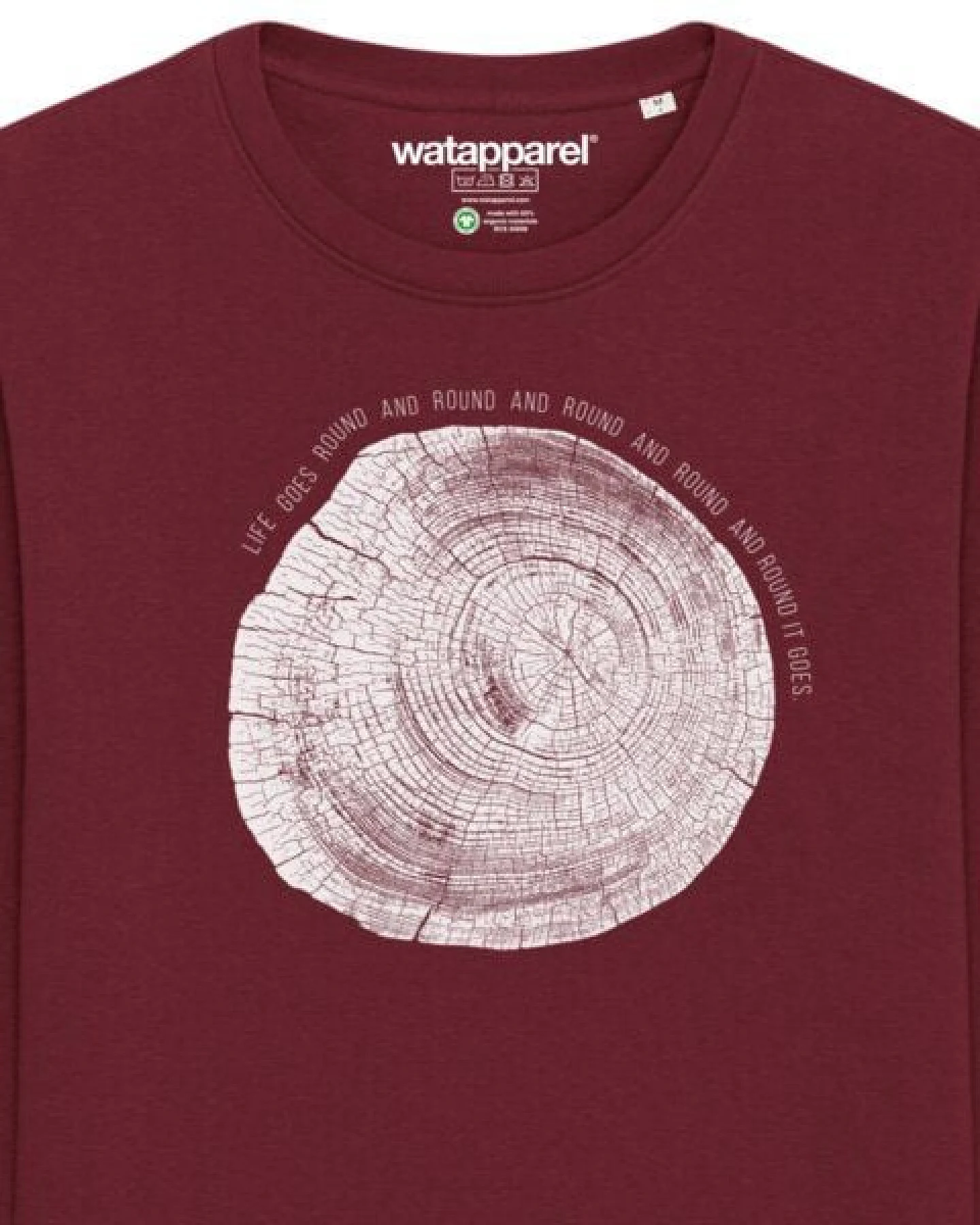 watapparel Sweatshirt Unisex Baumscheibe – Ansicht 3