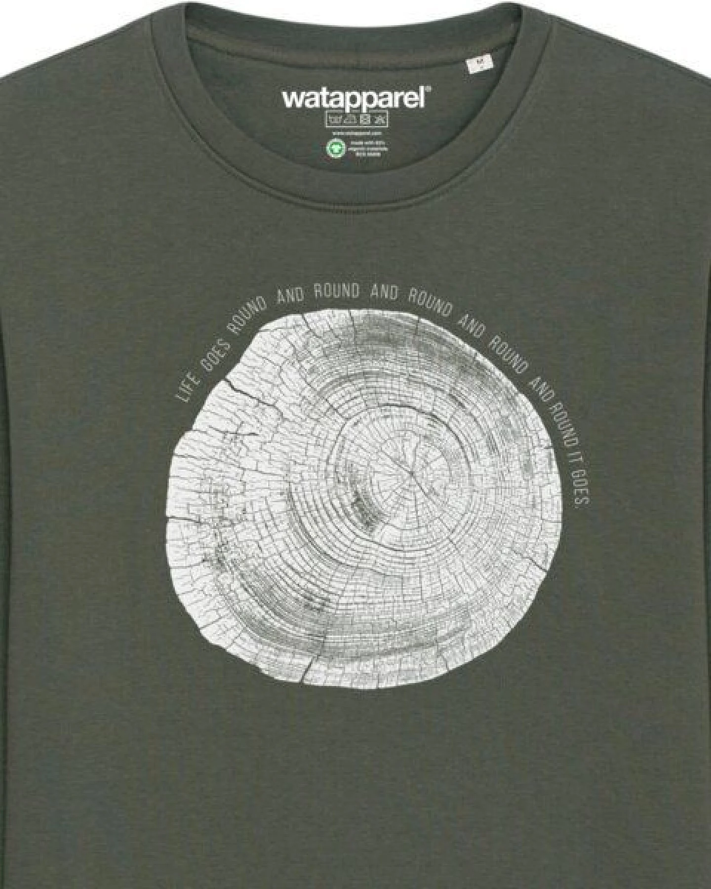 watapparel Sweatshirt Unisex Baumscheibe – Ansicht 3