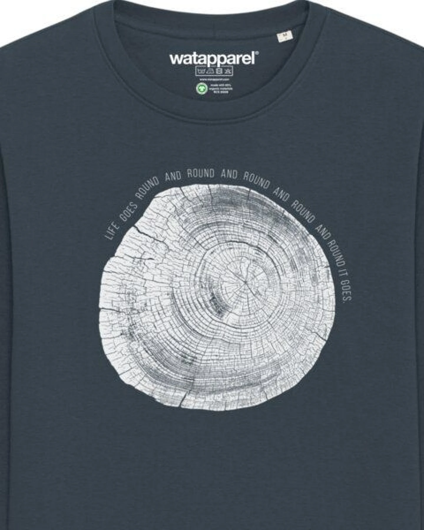watapparel Sweatshirt Unisex Baumscheibe – Ansicht 3