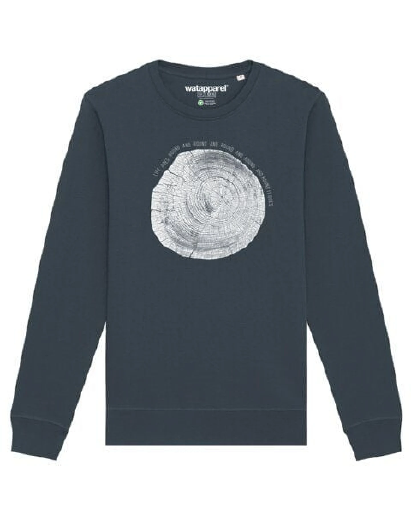 watapparel Sweatshirt Unisex Baumscheibe – Ansicht 2
