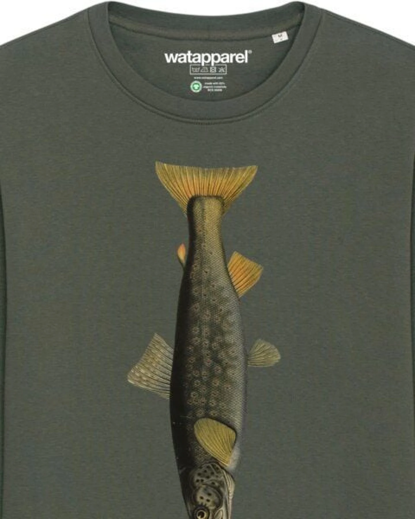 watapparel Sweatshirt Unisex Forelle – Ansicht 3
