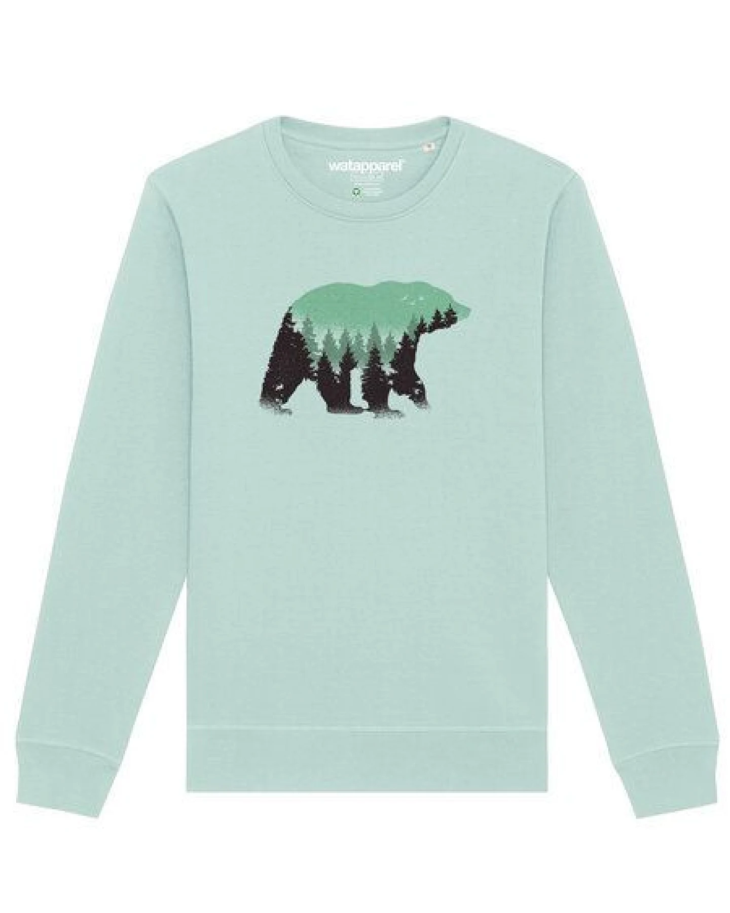 watapparel Sweatshirt Unisex Waldbär – Ansicht 2