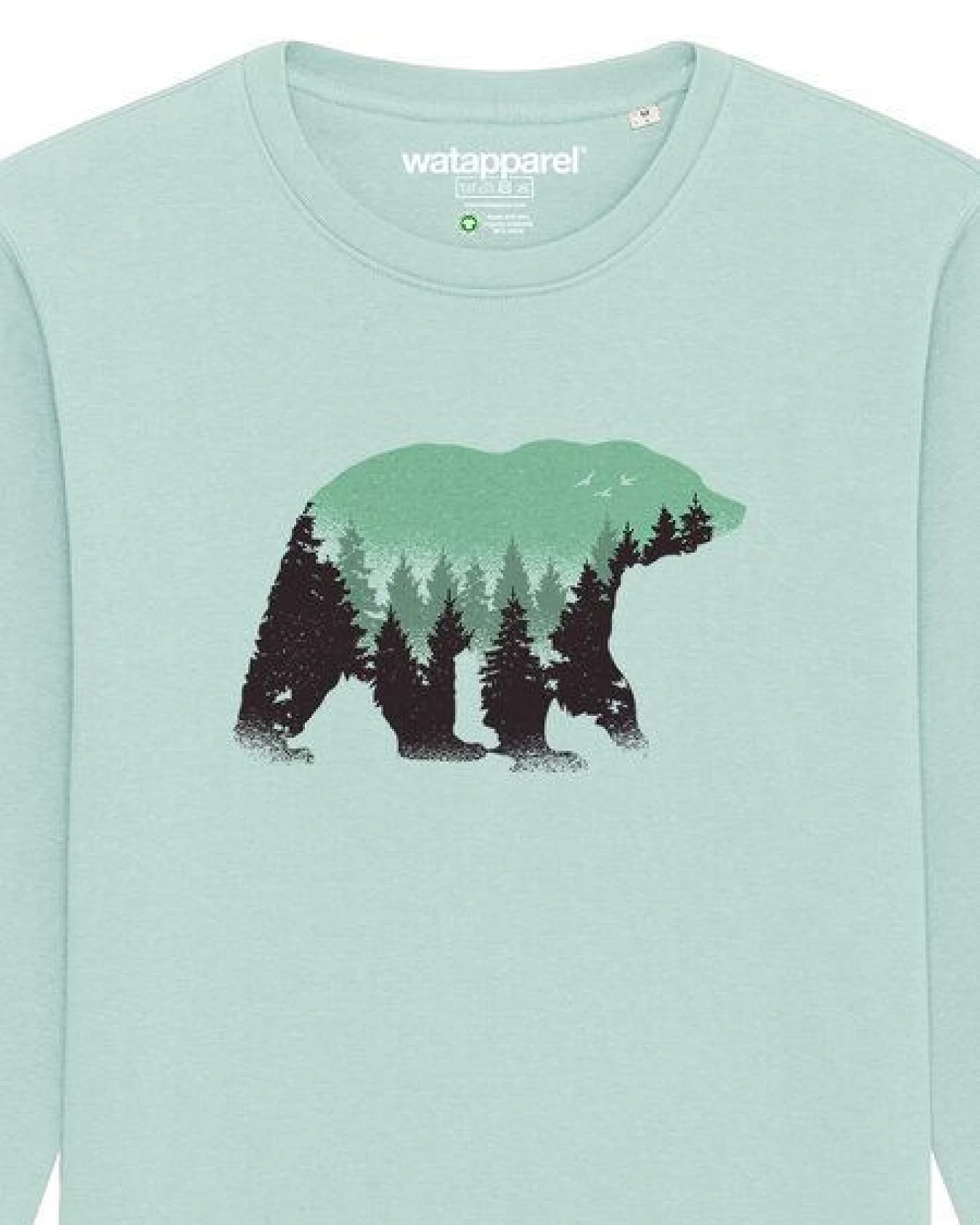 watapparel Sweatshirt Unisex Waldbär – Ansicht 3