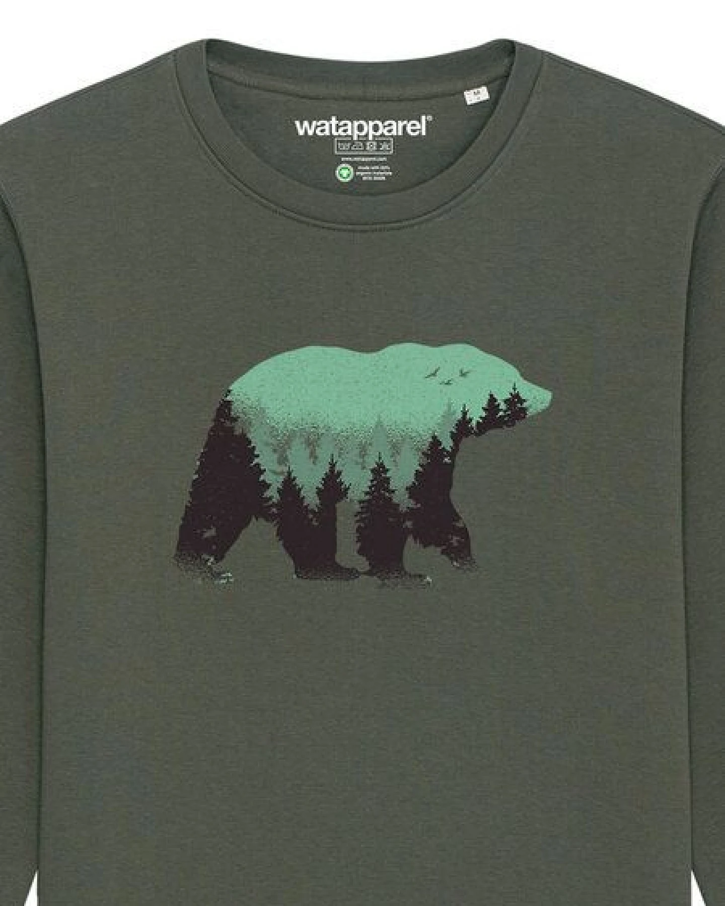 watapparel Sweatshirt Unisex Waldbär – Ansicht 3