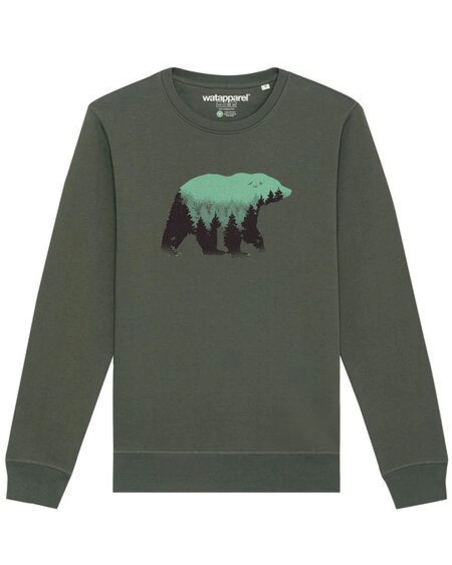 watapparel Sweatshirt Unisex Waldbär – Ansicht 2