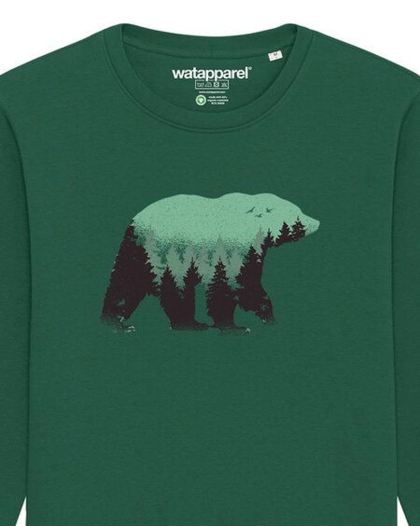 watapparel Sweatshirt Unisex Waldbär – Ansicht 3