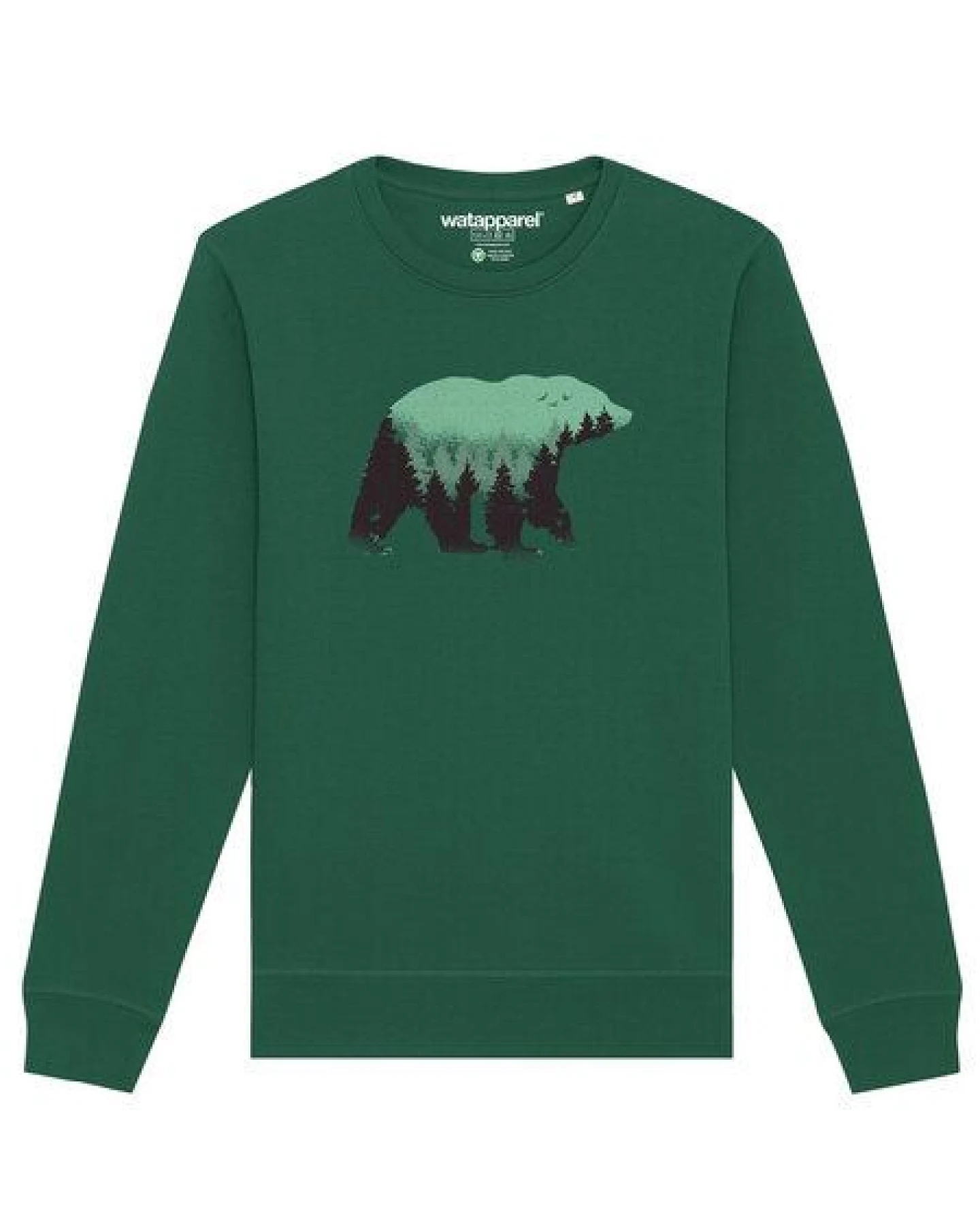 watapparel Sweatshirt Unisex Waldbär – Ansicht 2