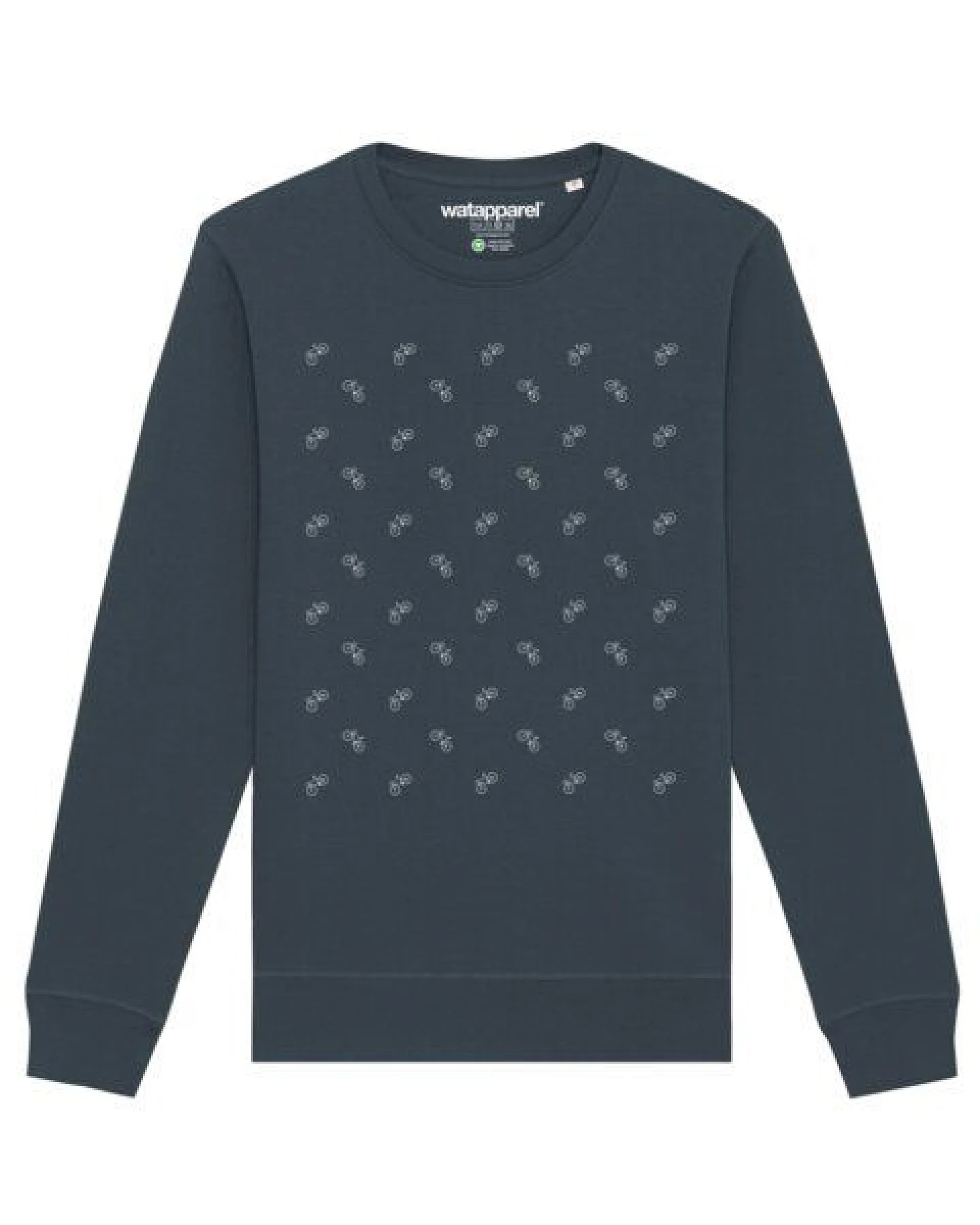 watapparel Sweatshirt Unisex Fahrräder – Ansicht 2