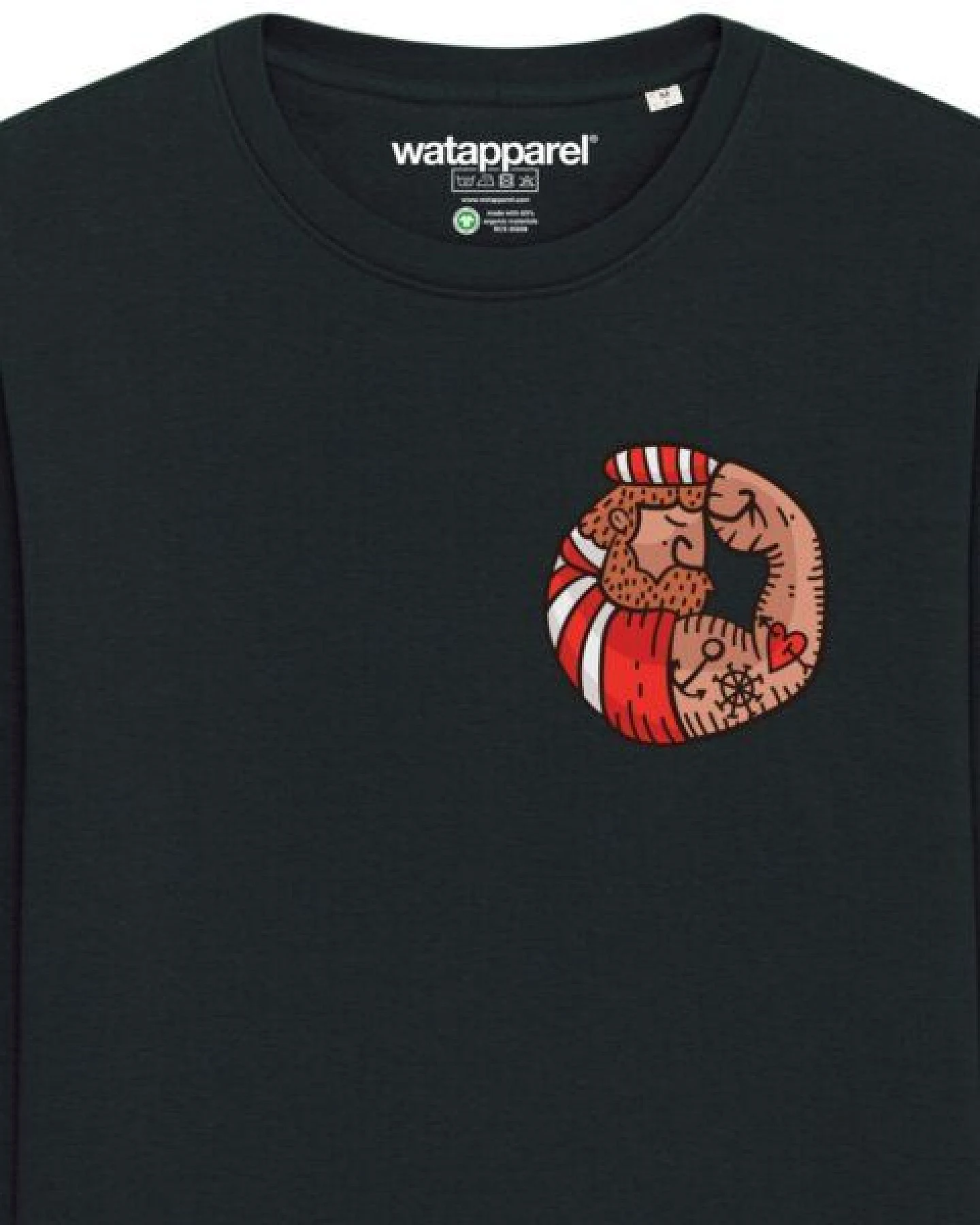 watapparel Sweatshirt Unisex Seemann – Ansicht 3