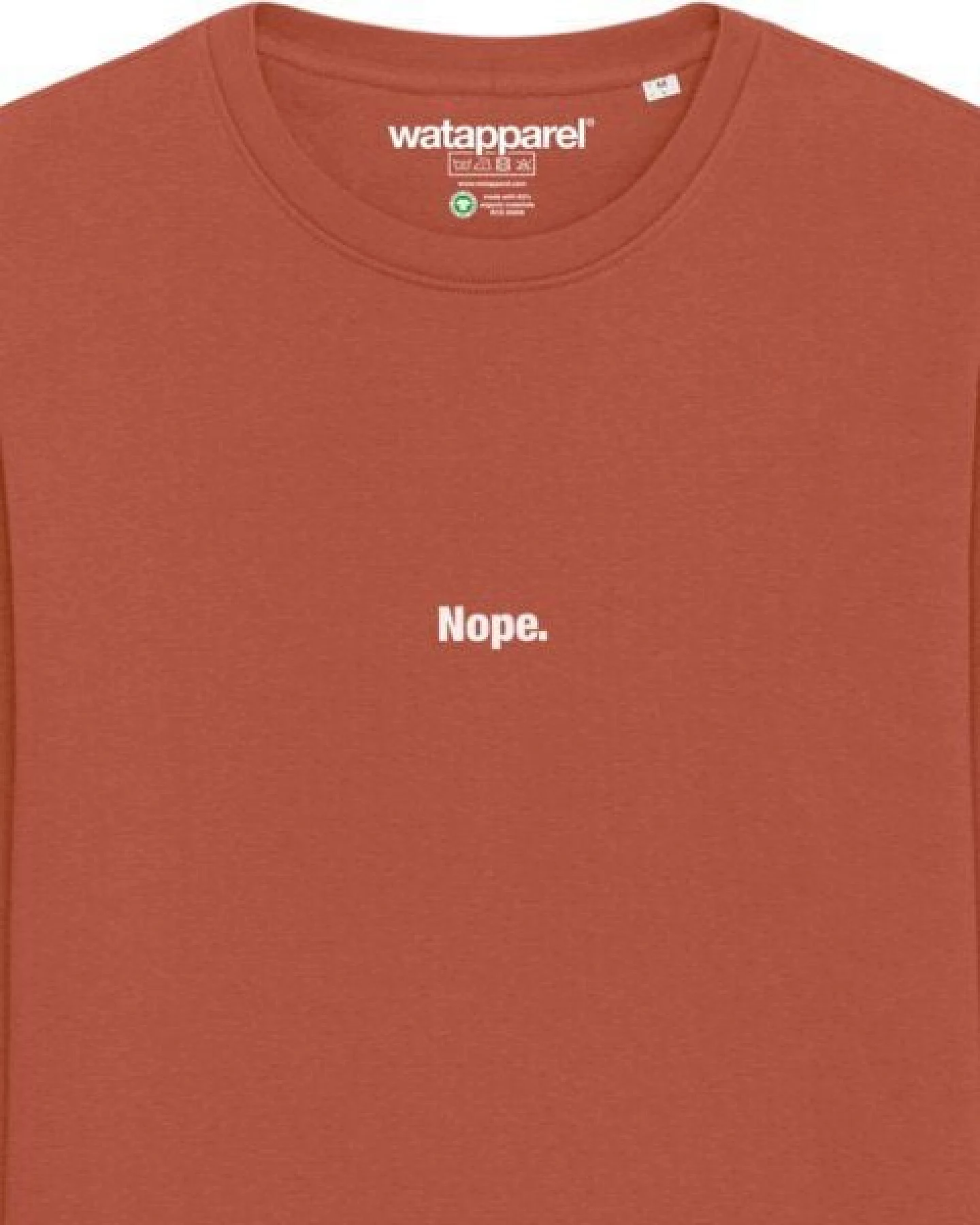 watapparel Sweatshirt Unisex Nope – Ansicht 3