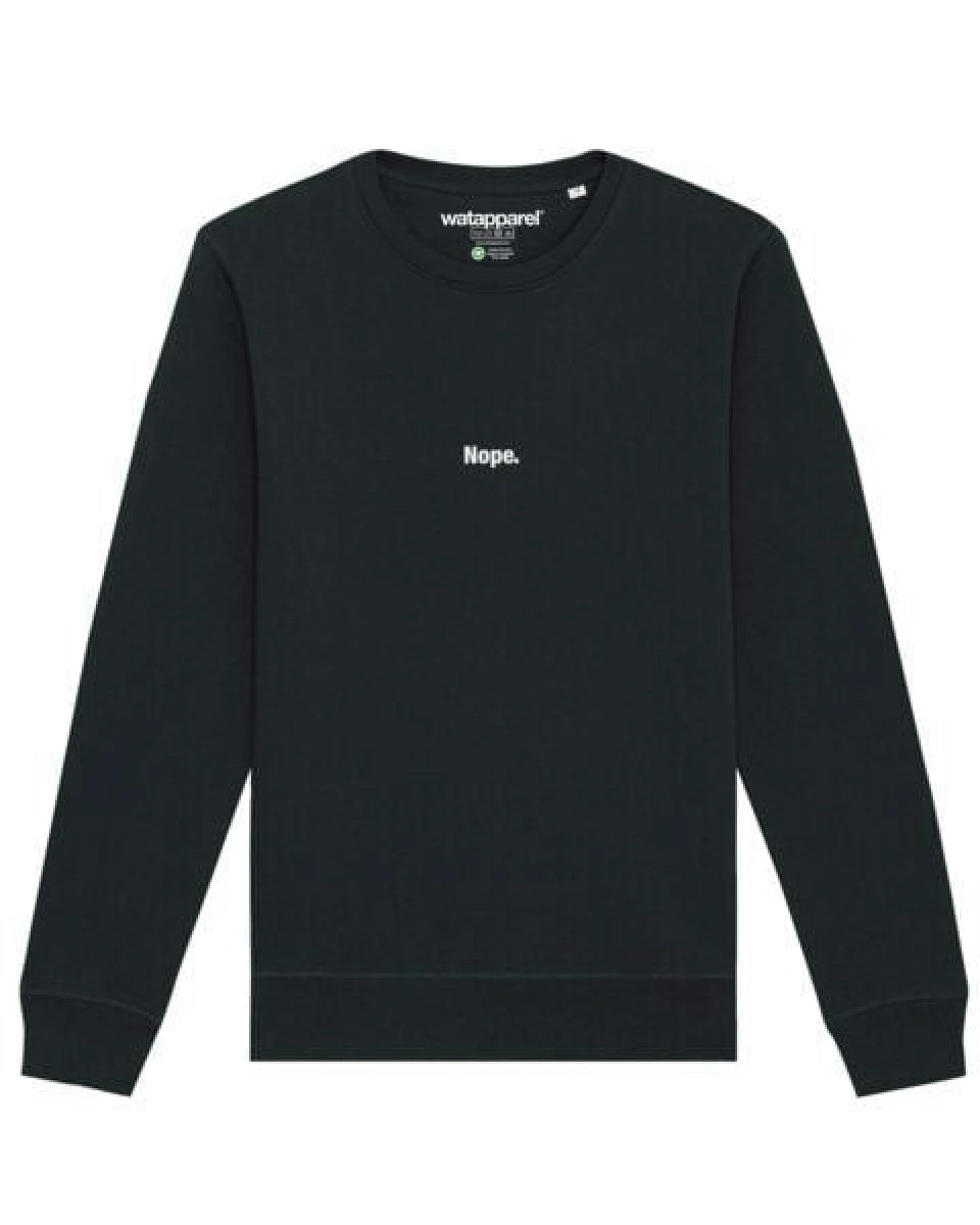 watapparel Sweatshirt Unisex Nope – Ansicht 2