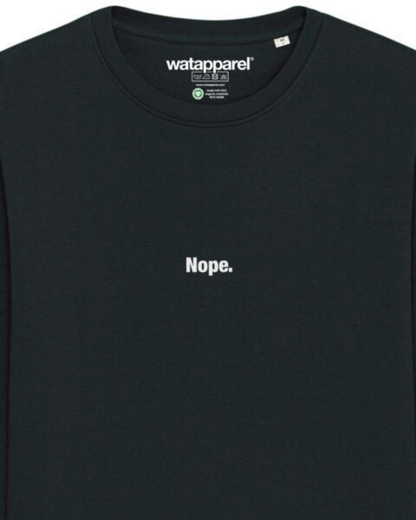 watapparel Sweatshirt Unisex Nope – Ansicht 3