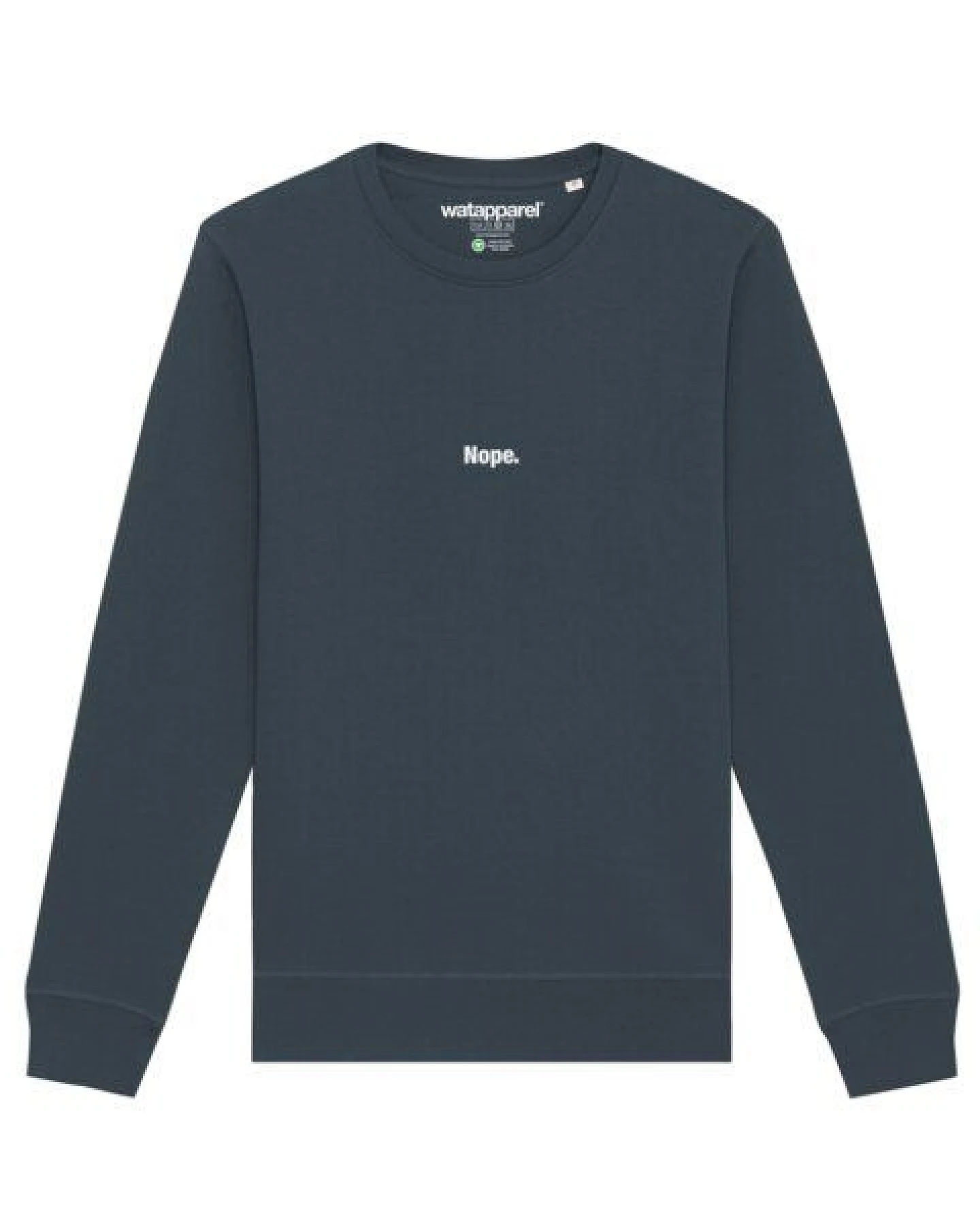 watapparel Sweatshirt Unisex Nope – Ansicht 2