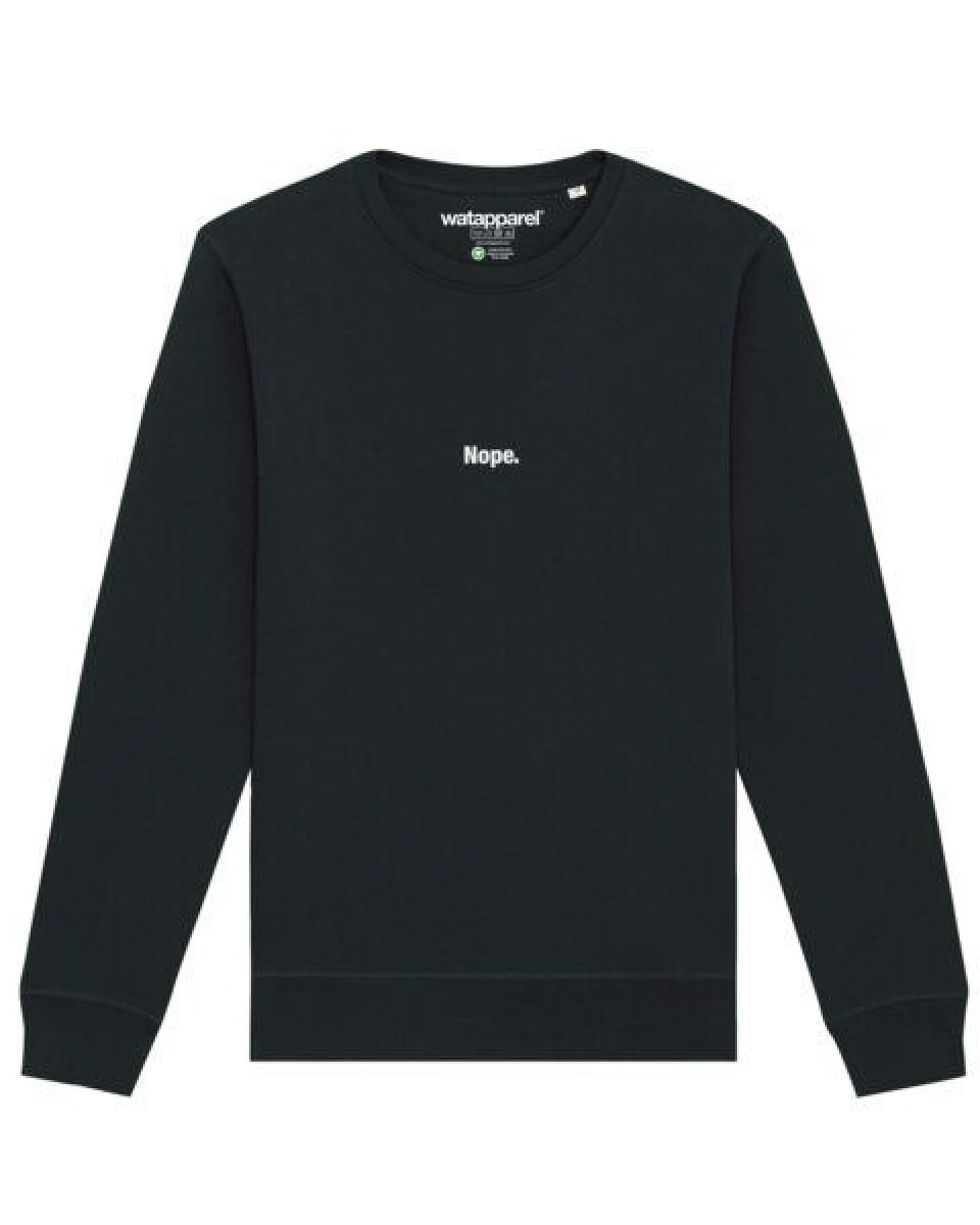 watapparel Sweatshirt Unisex Nope – Ansicht 2