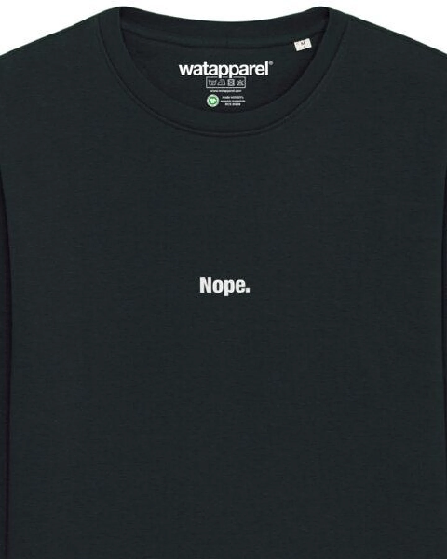 watapparel Sweatshirt Unisex Nope – Ansicht 3