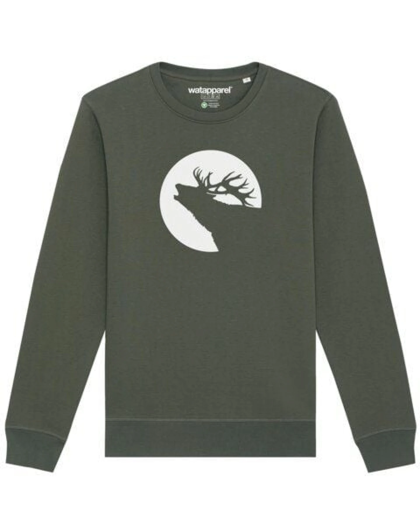 watapparel Sweatshirt Unisex Röhrender Hirsch – Ansicht 2