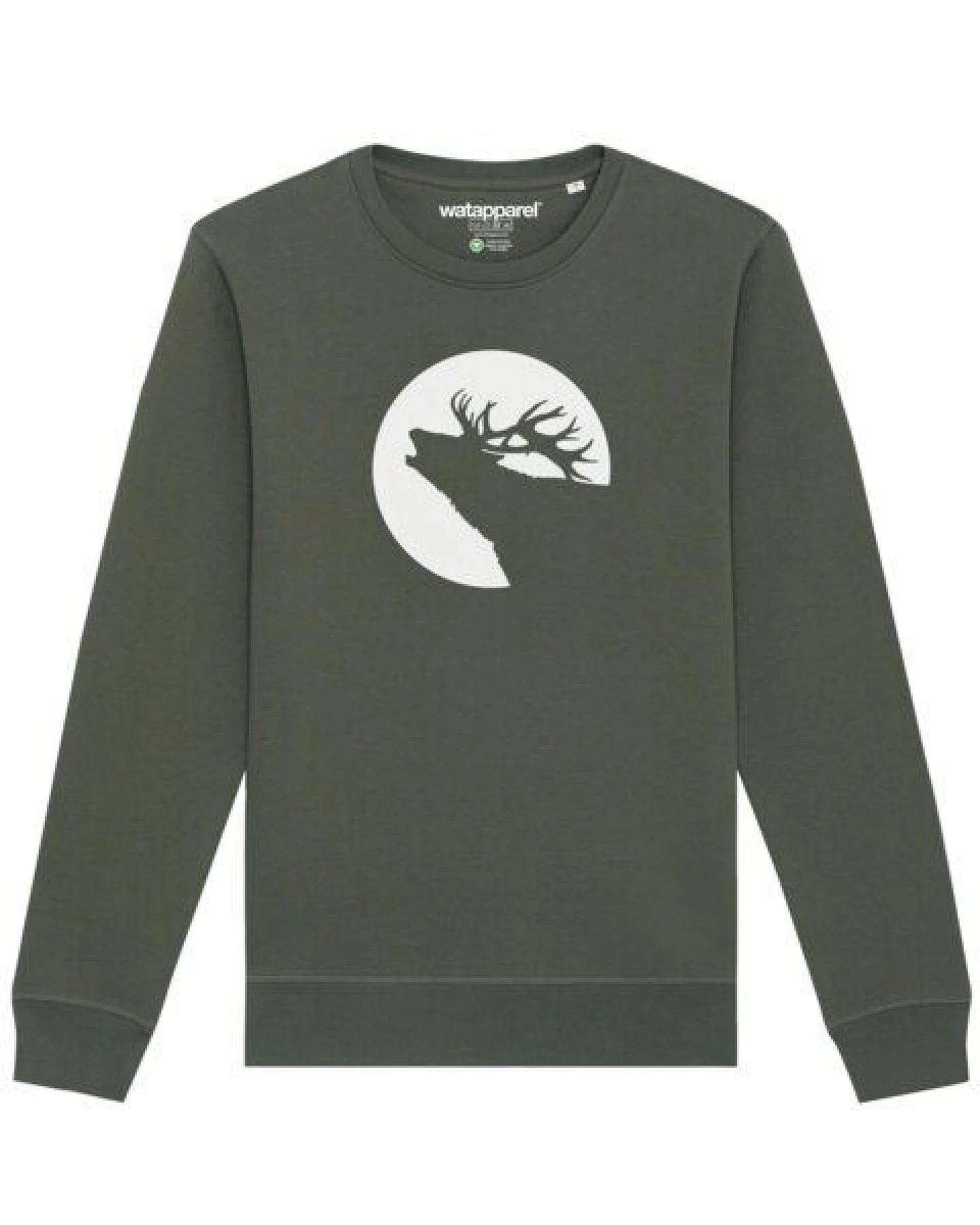 watapparel Sweatshirt Unisex Röhrender Hirsch – Ansicht 2