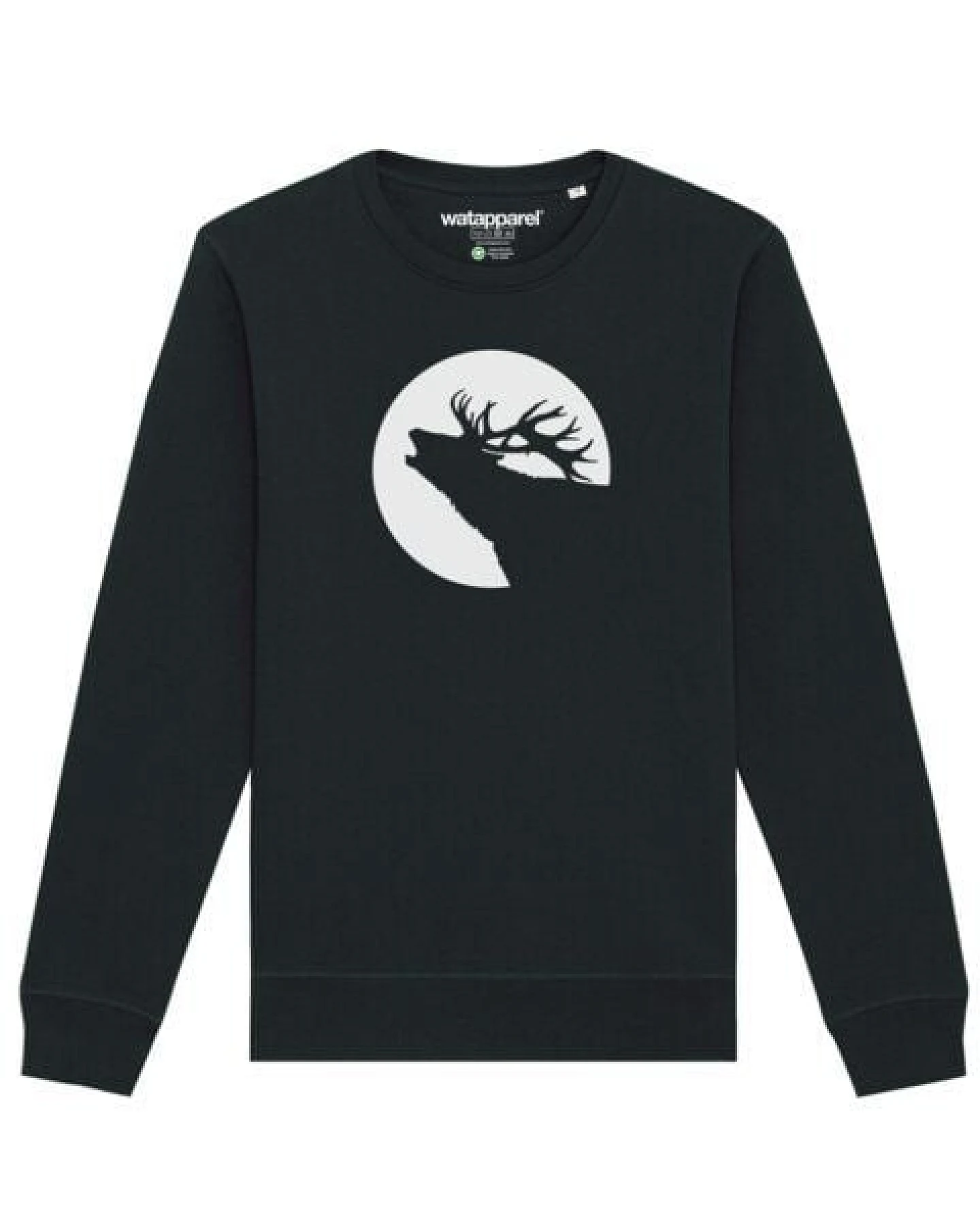 watapparel Sweatshirt Unisex Röhrender Hirsch – Ansicht 2