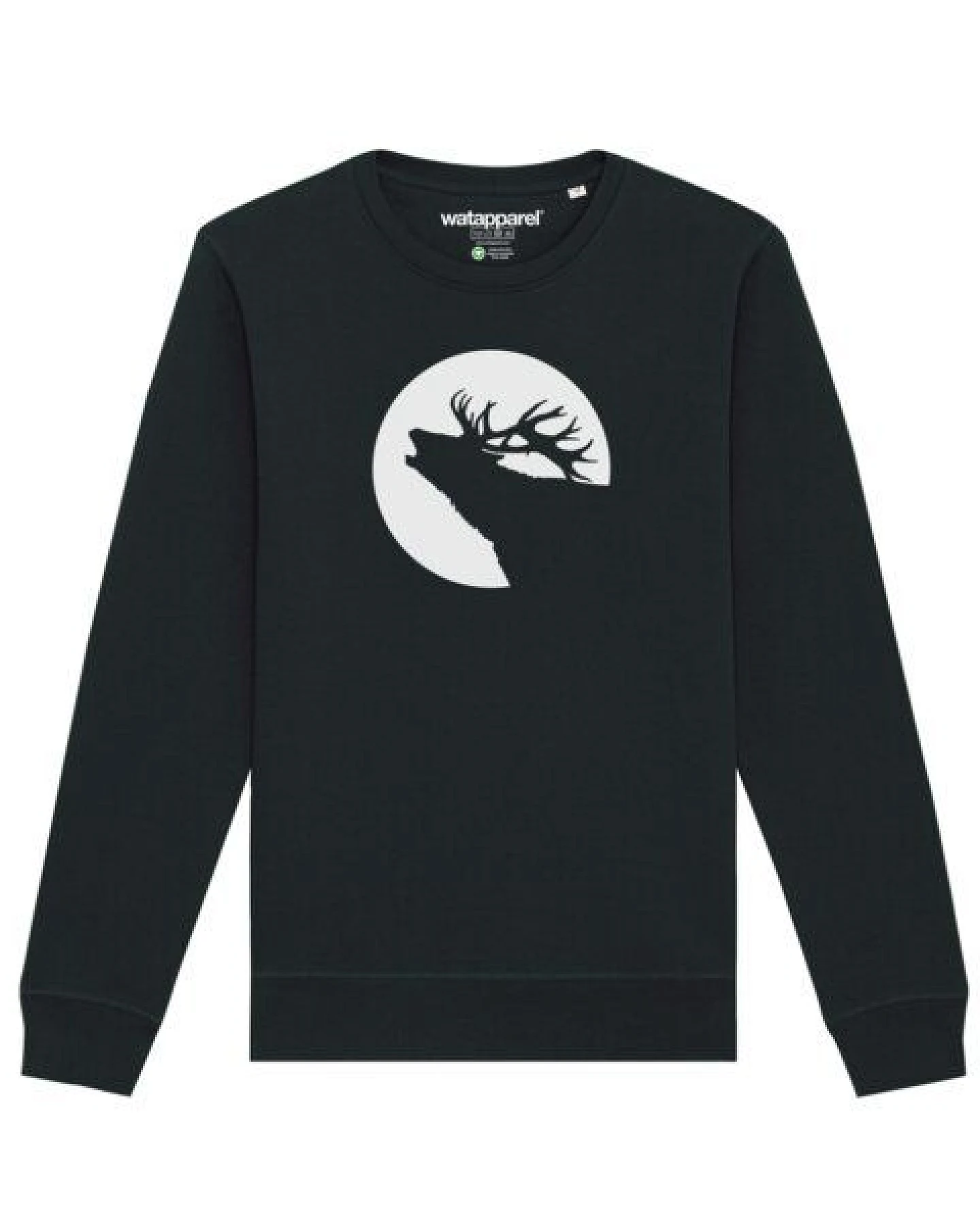 watapparel Sweatshirt Unisex Röhrender Hirsch – Ansicht 2