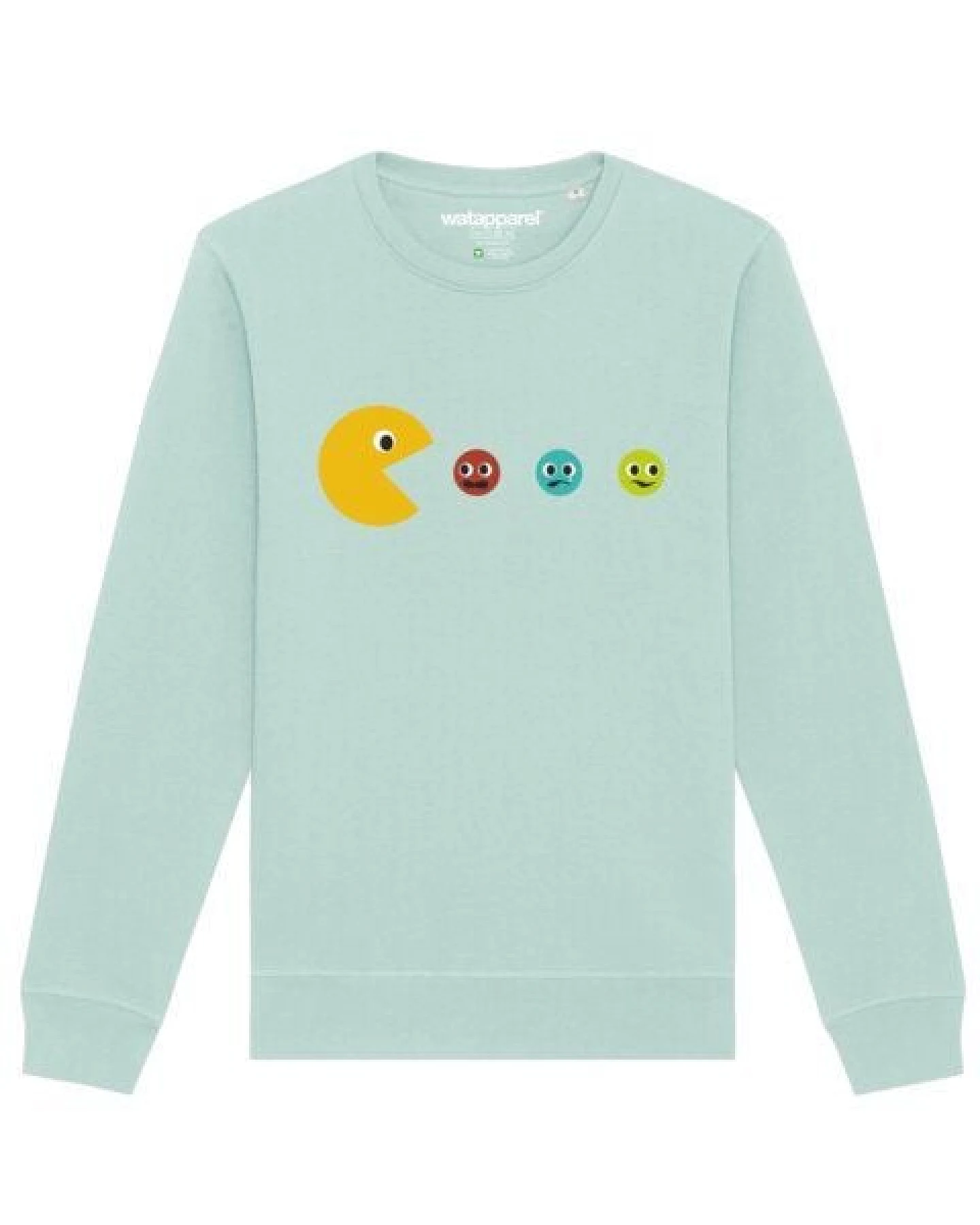 watapparel Sweatshirt Unisex Pacmännchen – Ansicht 2