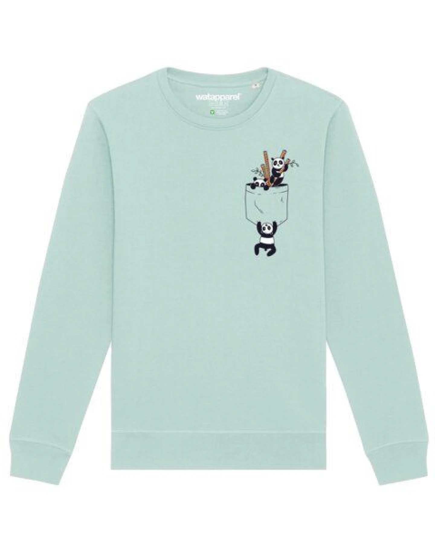 watapparel Sweatshirt Unisex Pocket Pandas – Ansicht 2