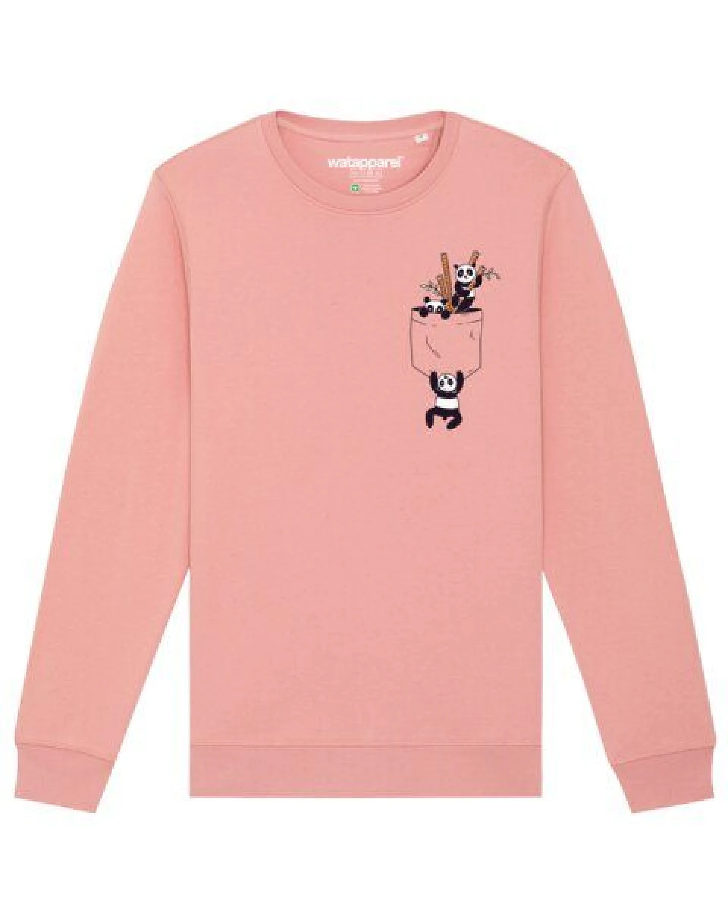 watapparel Sweatshirt Unisex Pocket Pandas – Ansicht 2