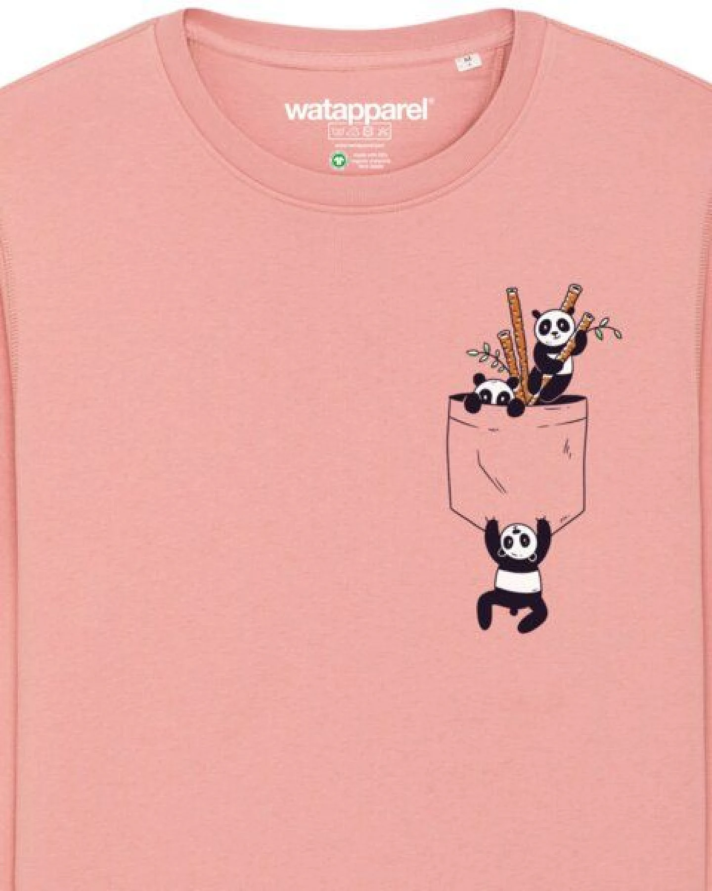 watapparel Sweatshirt Unisex Pocket Pandas – Ansicht 3