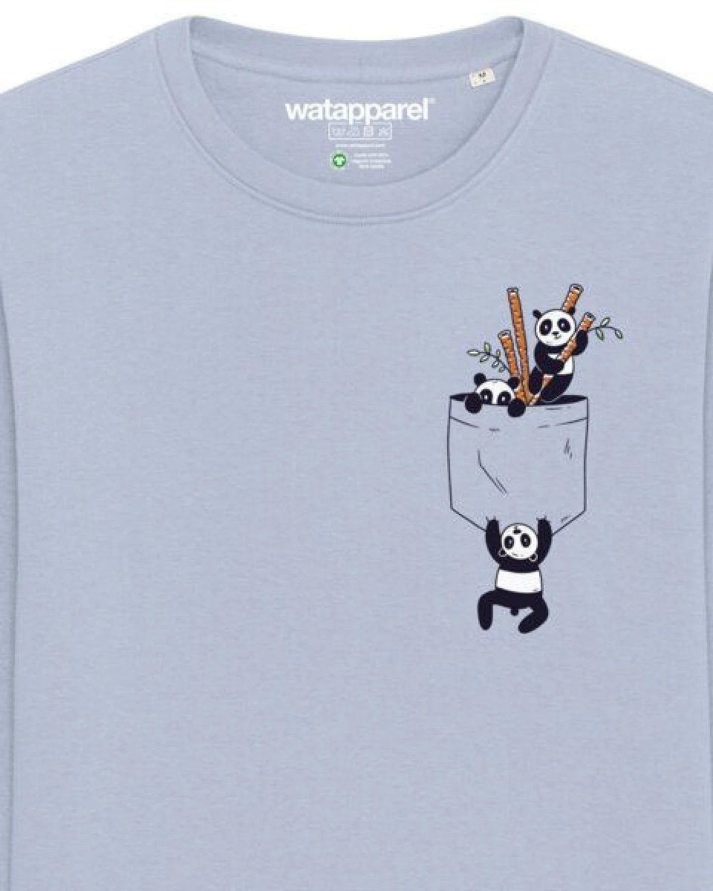 watapparel Sweatshirt Unisex Pocket Pandas – Ansicht 3