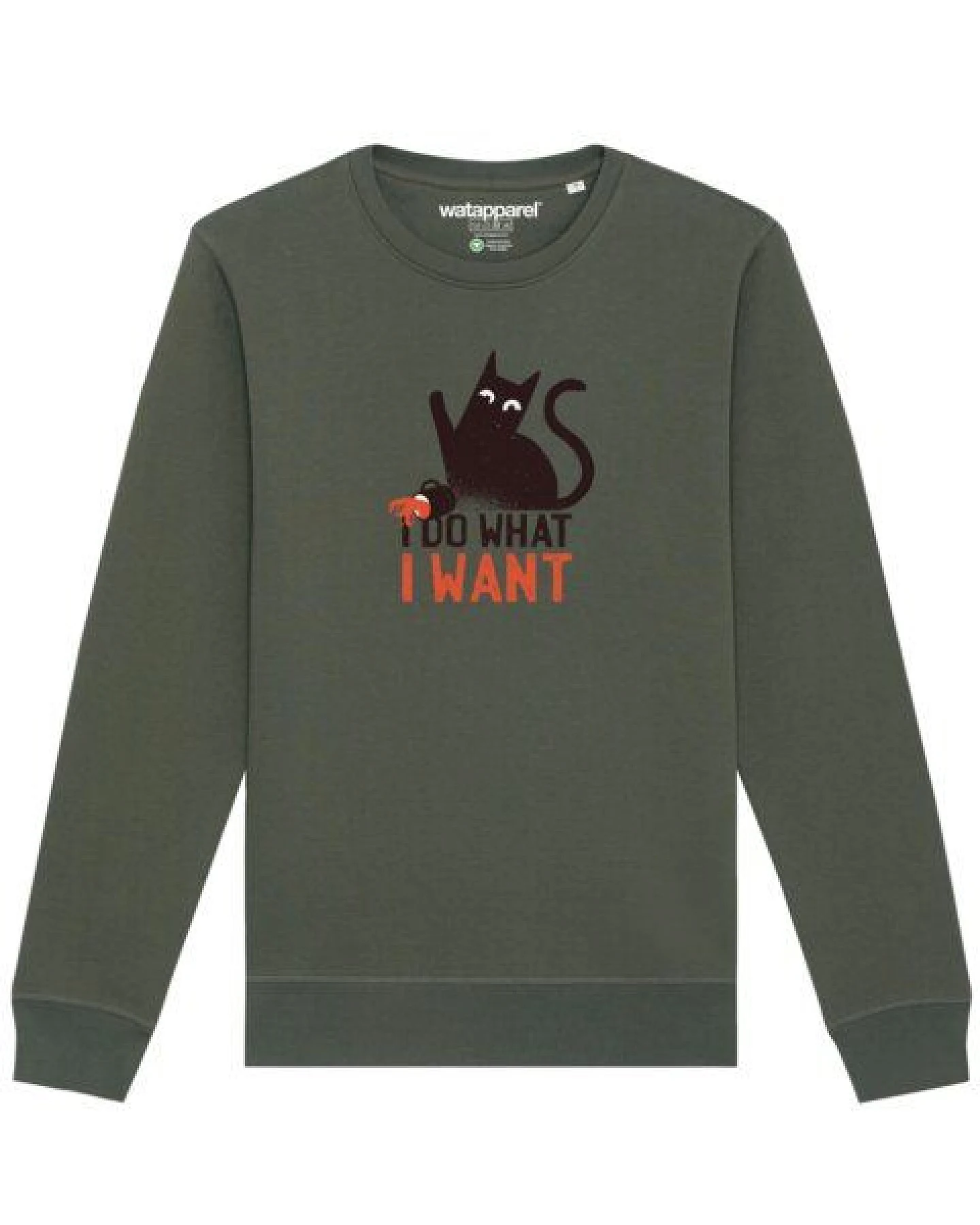 watapparel Sweatshirt Unisex Cat – Ansicht 2