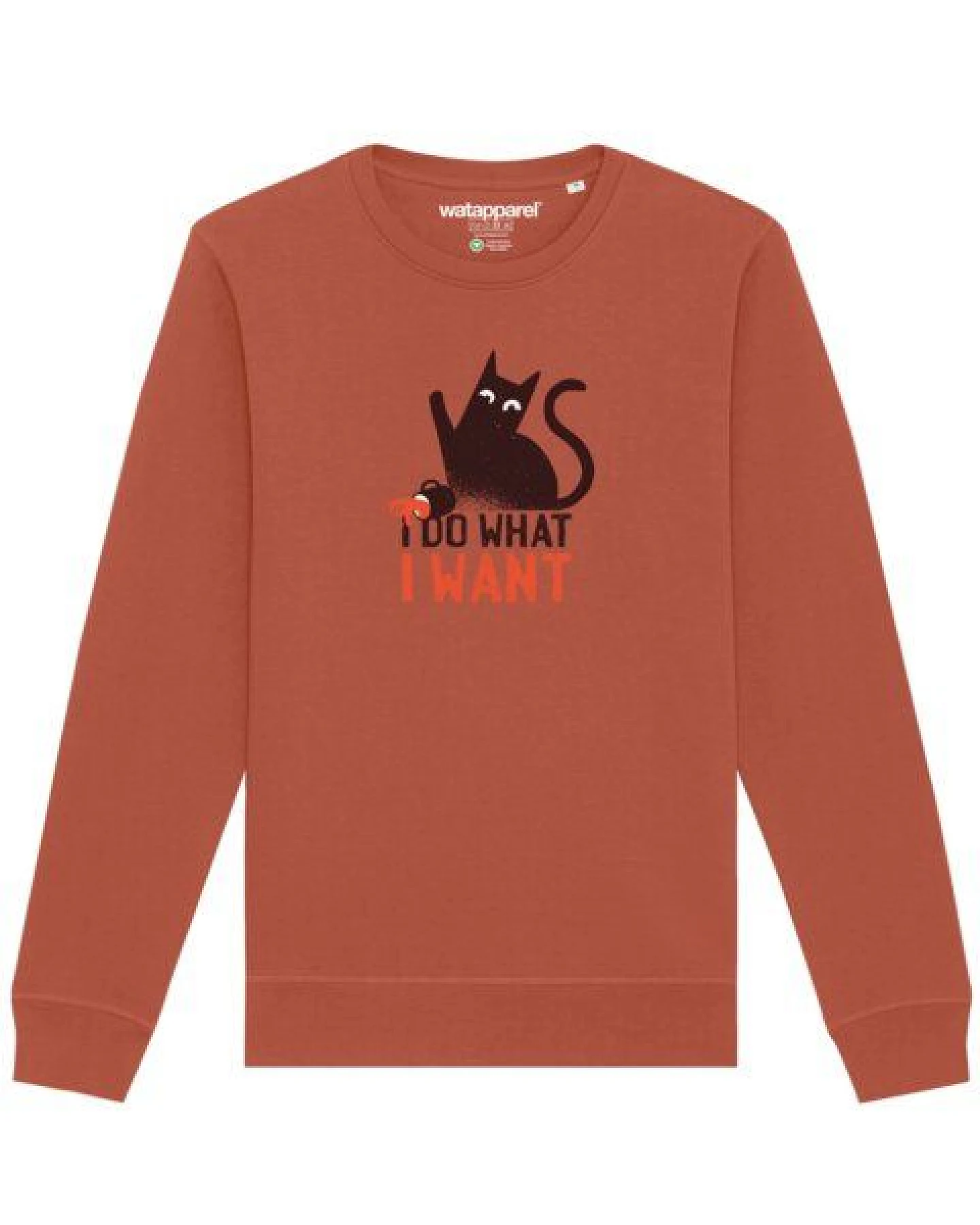 watapparel Sweatshirt Unisex Cat – Ansicht 2