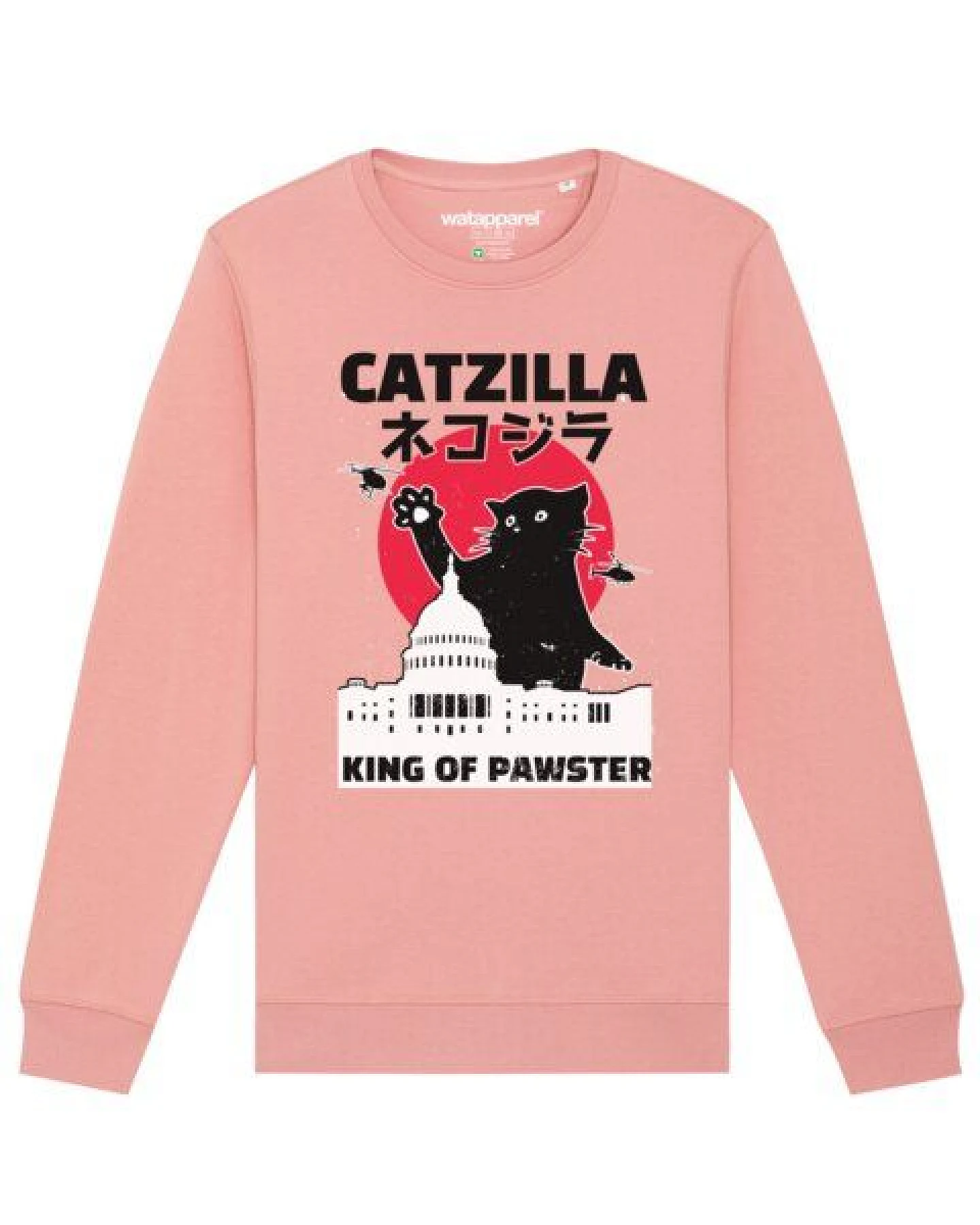 watapparel Sweatshirt Unisex Catzilla – Ansicht 2