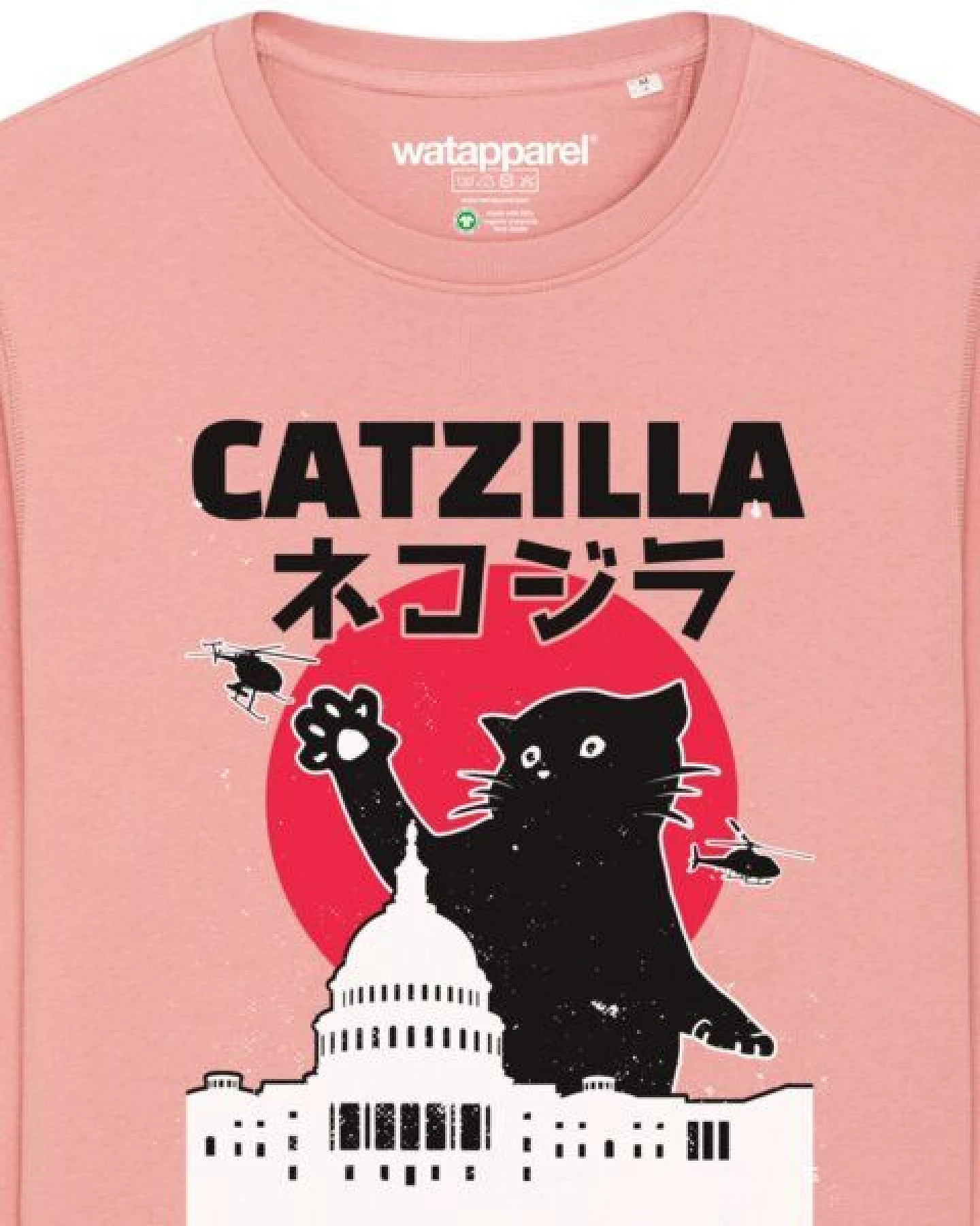 watapparel Sweatshirt Unisex Catzilla – Ansicht 3