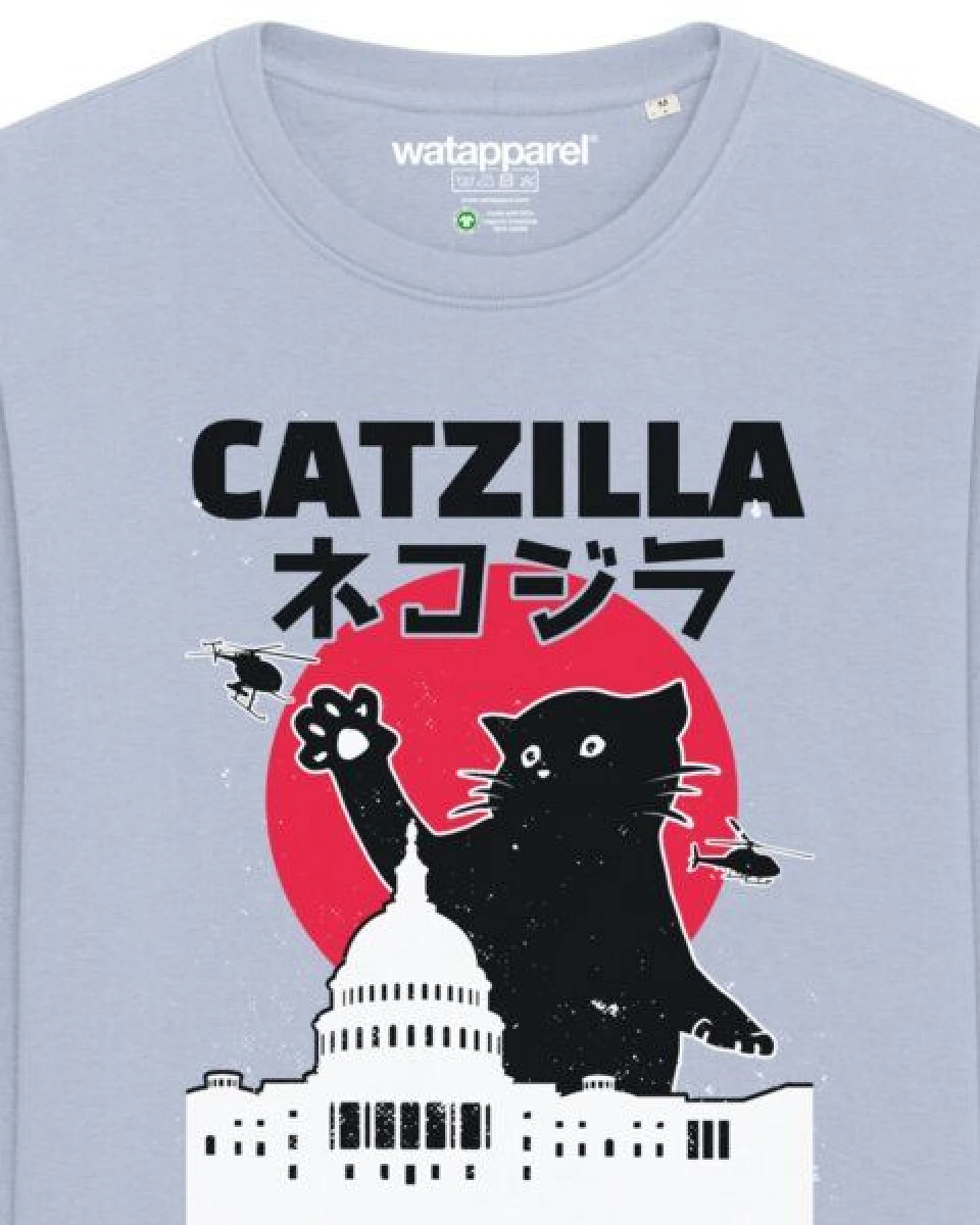 watapparel Sweatshirt Unisex Catzilla – Ansicht 3