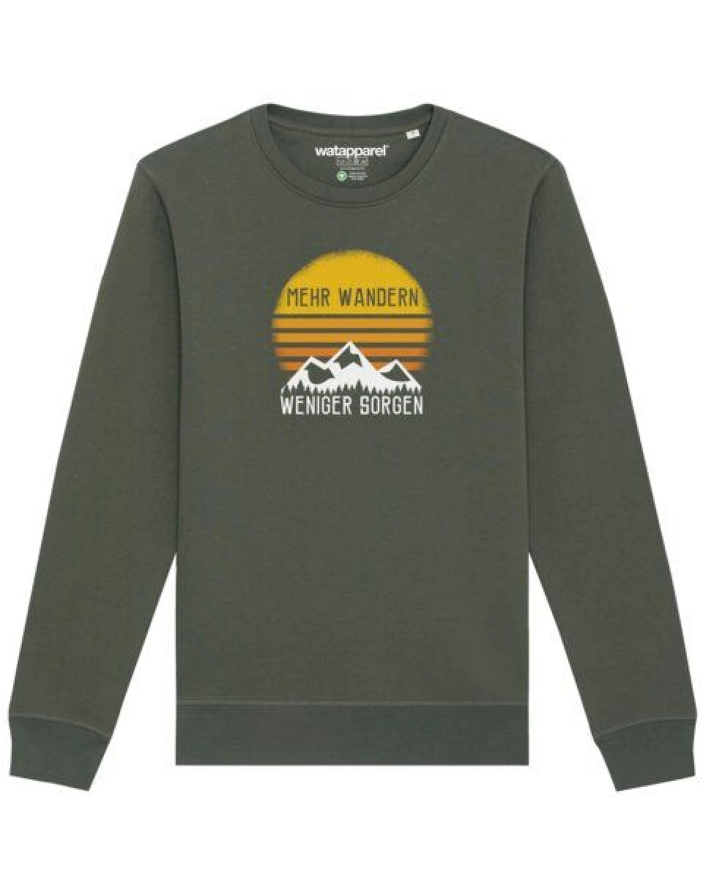 watapparel Sweatshirt Unisex Mehr Wandern – Ansicht 2